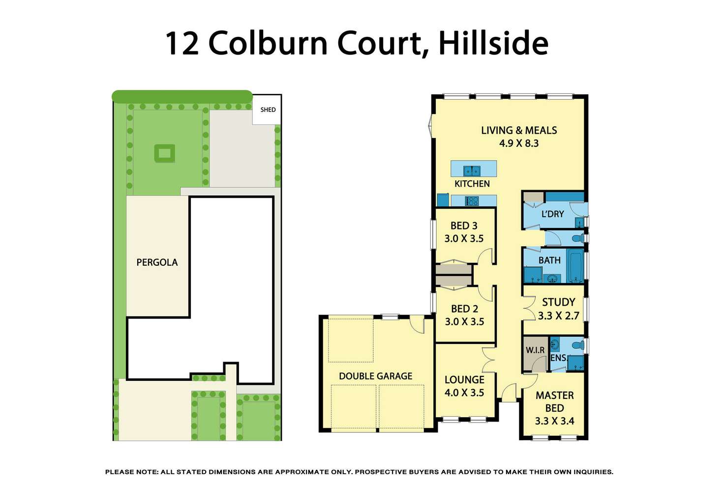 Floorplan of Homely house listing, 12 Colburn Court, Hillside VIC 3037