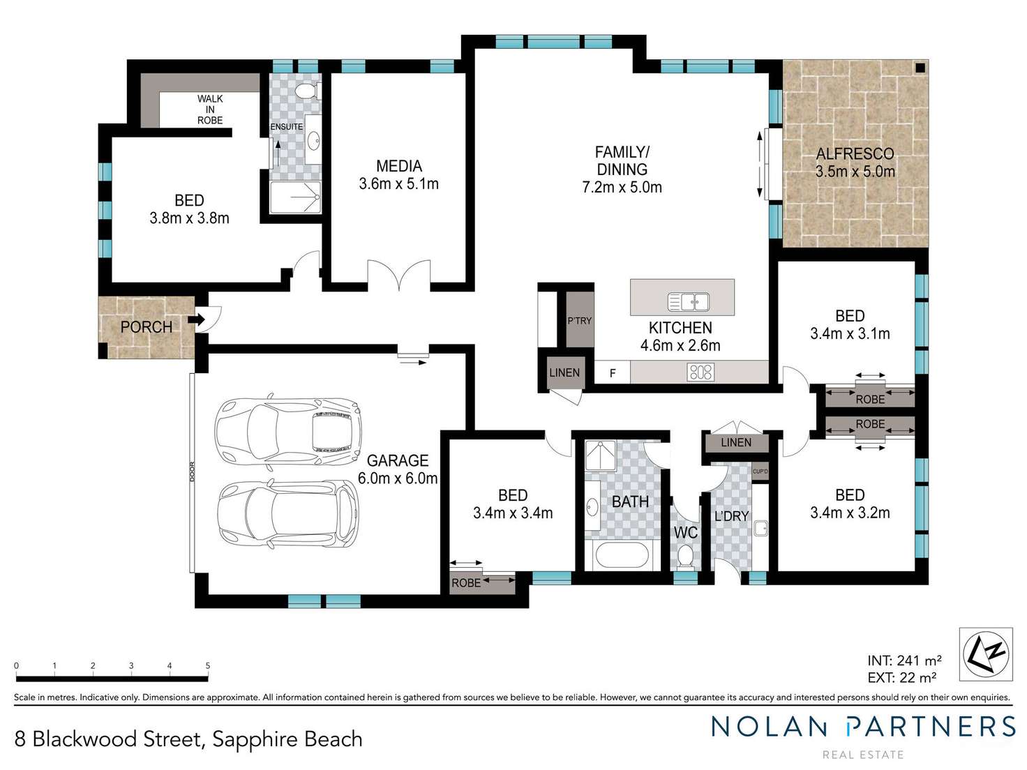 Floorplan of Homely house listing, 8 Blackwood Street, Sapphire Beach NSW 2450