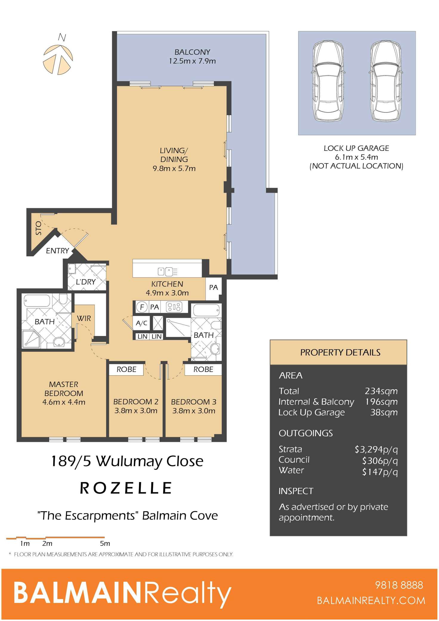 Floorplan of Homely apartment listing, 189/5 Wulumay Close, Rozelle NSW 2039