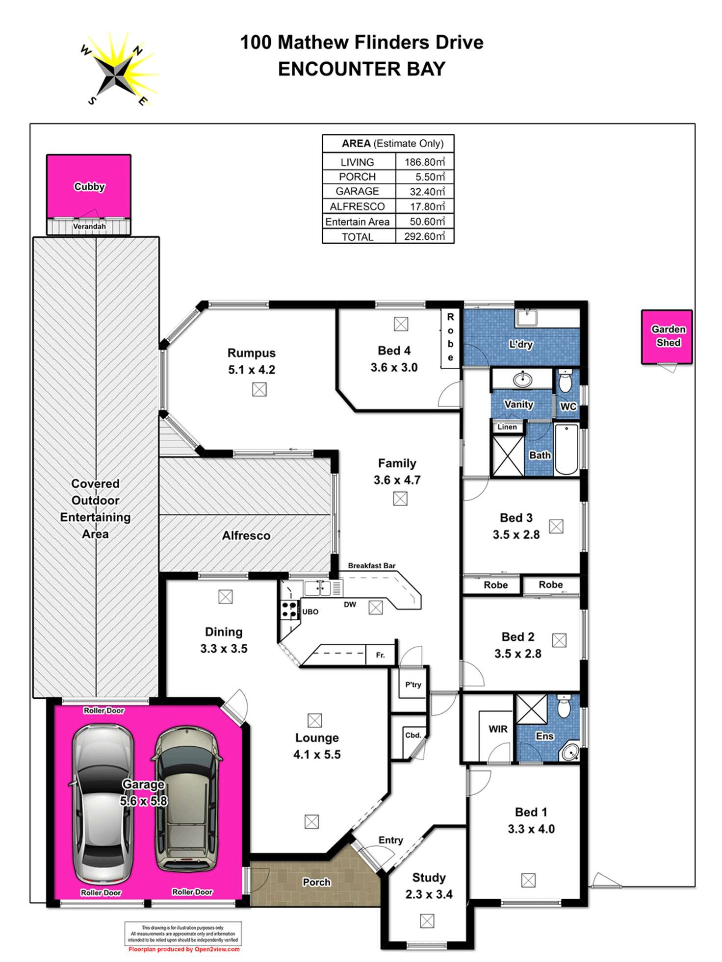 Floorplan of Homely house listing, 100 Matthew Flinders Drive, Encounter Bay SA 5211