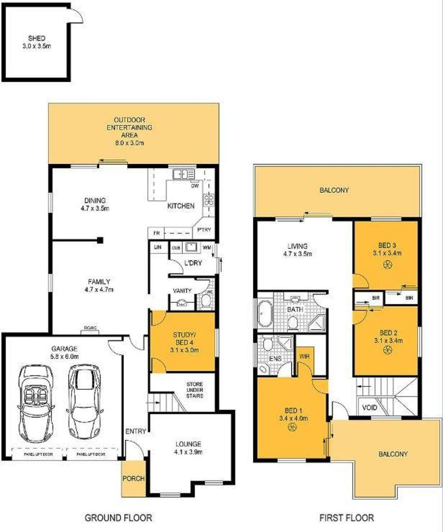 Floorplan of Homely house listing, 57 Greenhills Road, Victor Harbor SA 5211