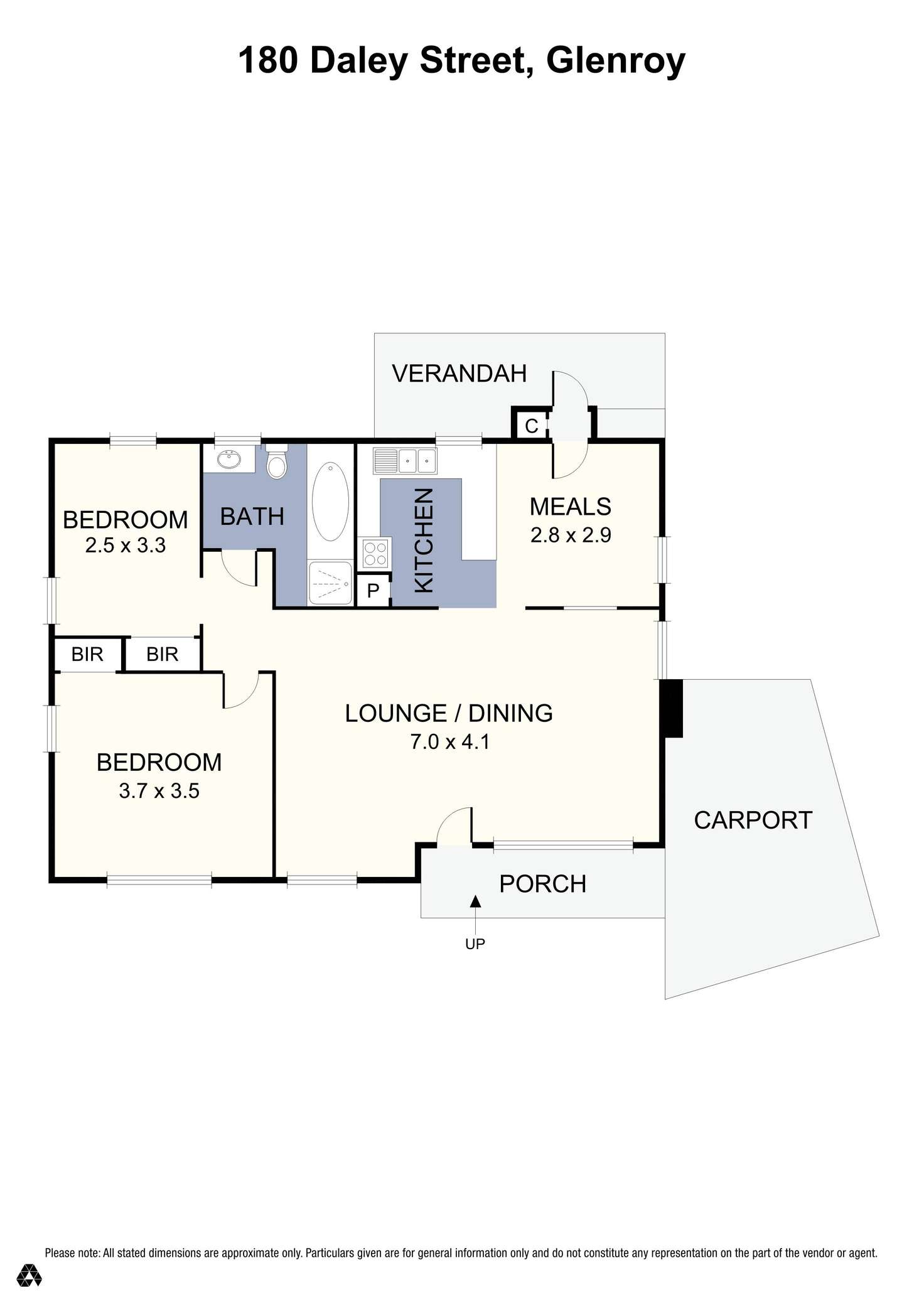 Floorplan of Homely house listing, 180 Daley Street, Glenroy VIC 3046