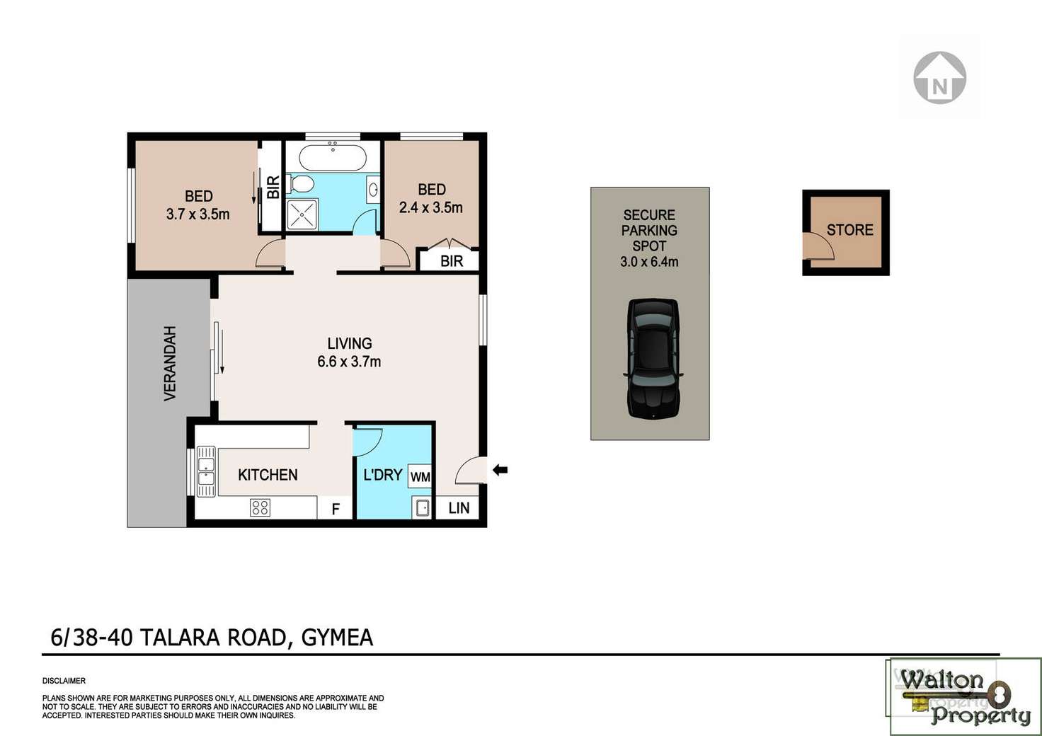 Floorplan of Homely unit listing, 6/38-40 Talara Road, Gymea NSW 2227