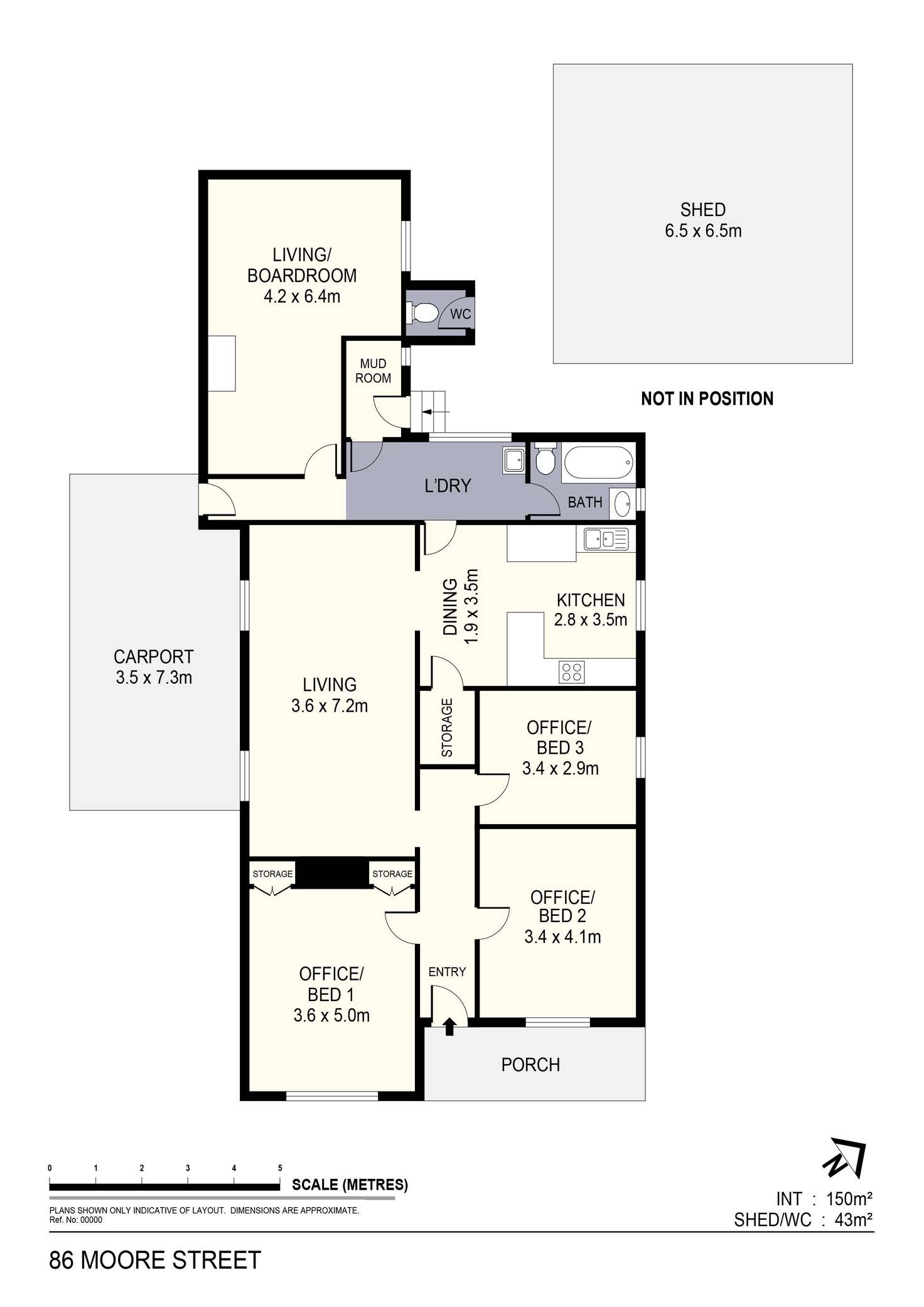 Floorplan of Homely house listing, 86 Moore Street, Bendigo VIC 3550