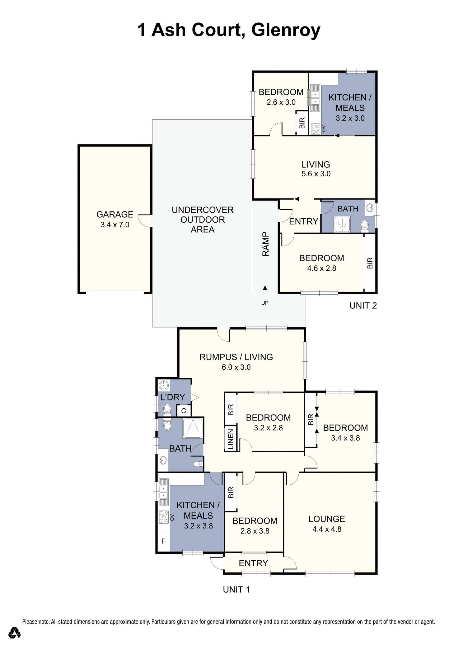 Floorplan of Homely house listing, 1 Ash Court, Glenroy VIC 3046