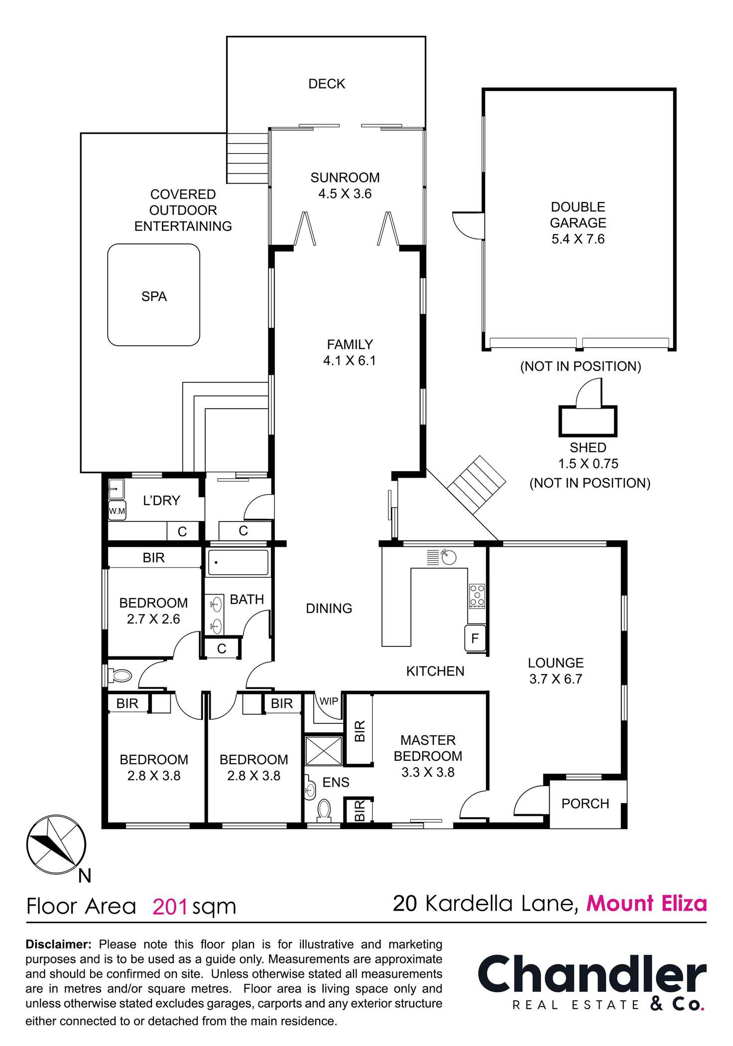Floorplan of Homely house listing, 20 Kardella Lane, Mount Eliza VIC 3930