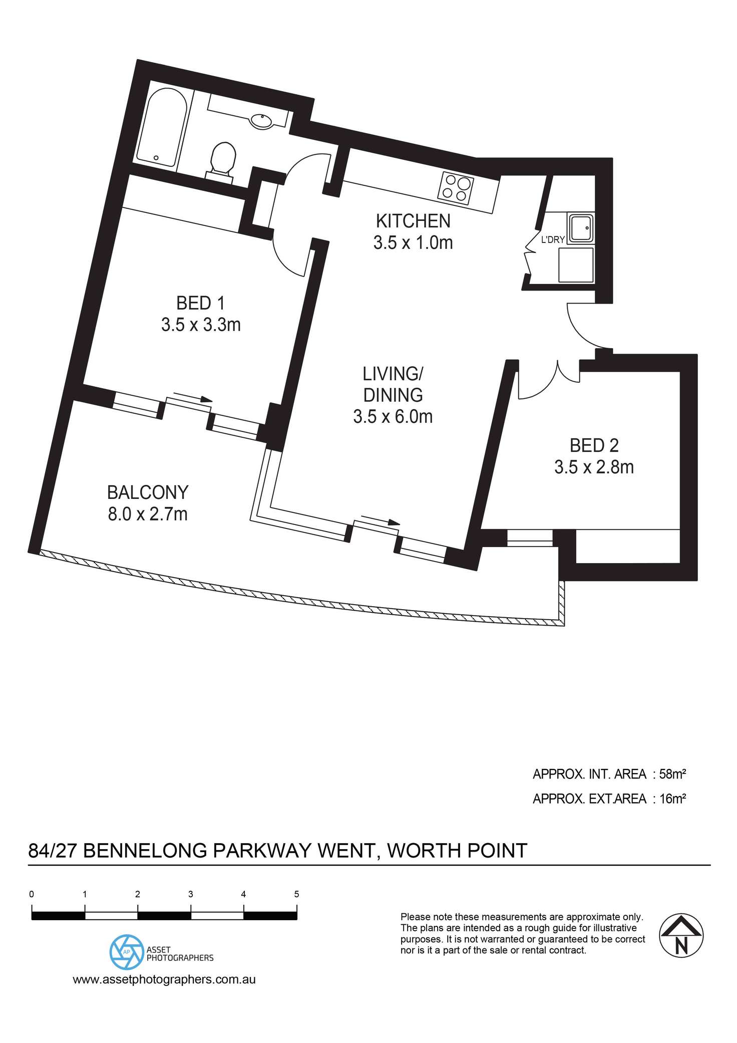 Floorplan of Homely apartment listing, 84/27 Bennelong Parkway, Wentworth Point NSW 2127