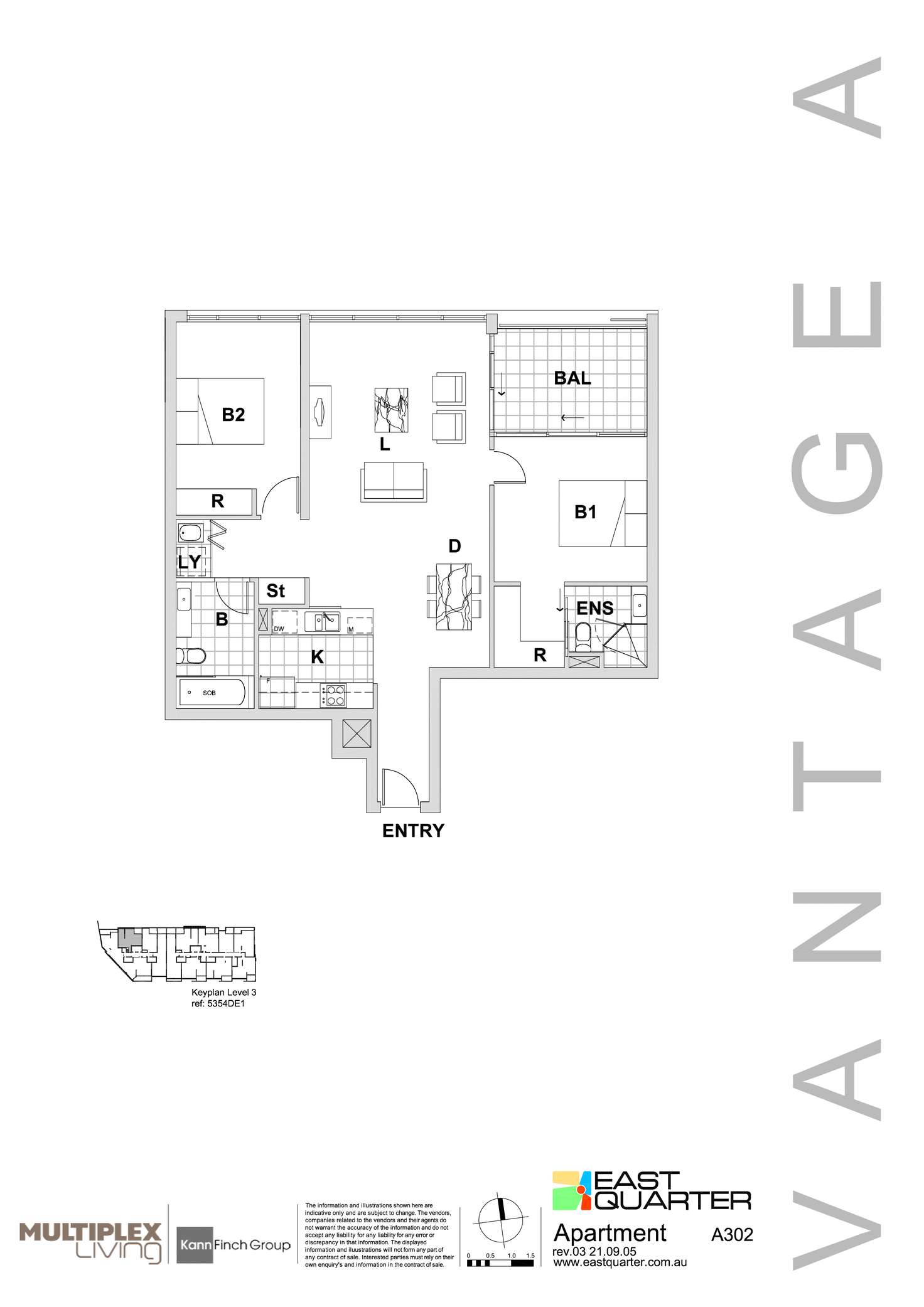 Floorplan of Homely apartment listing, A3.02/1 Jack Brabham Drive, Hurstville NSW 2220