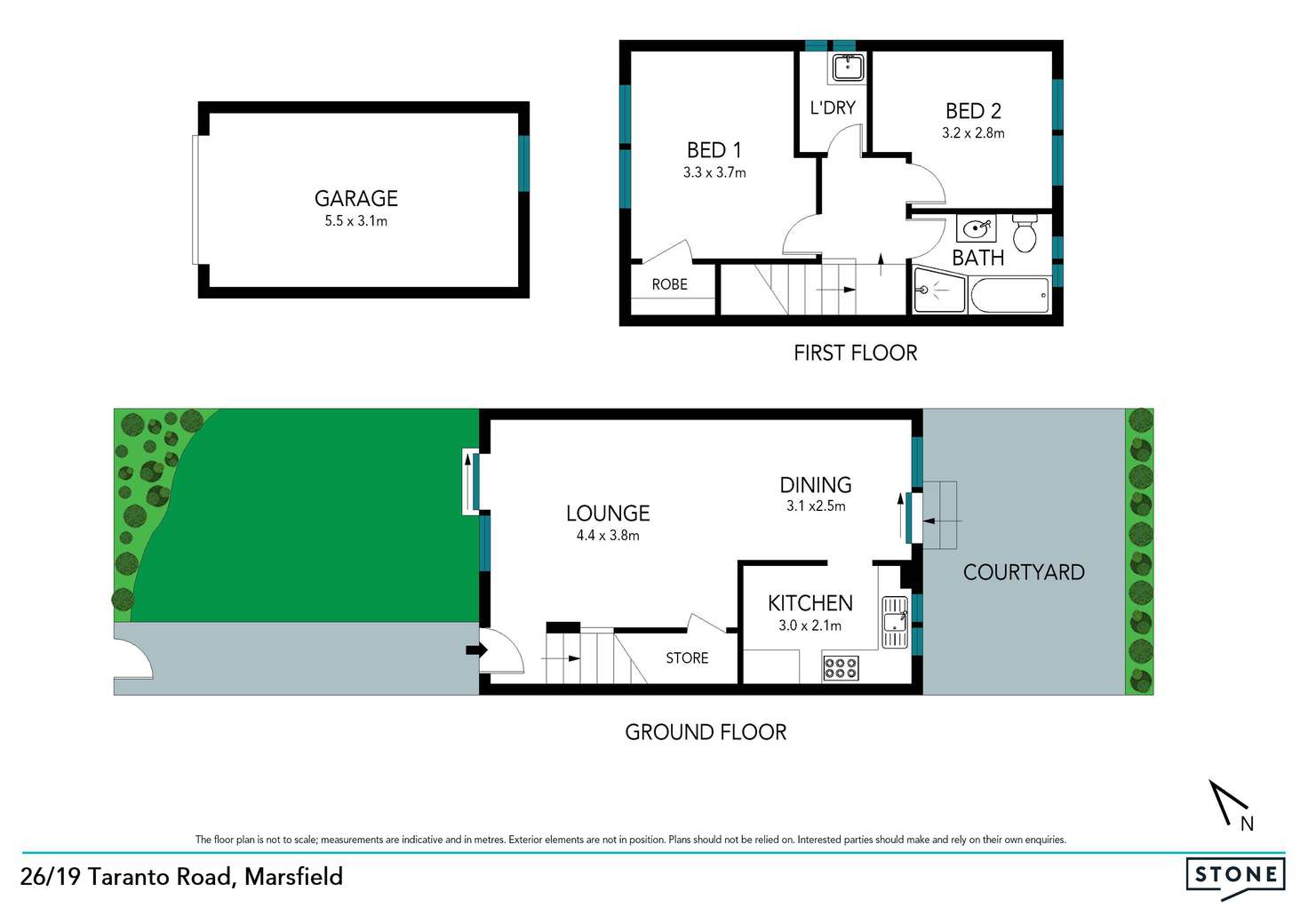 Floorplan of Homely townhouse listing, 26/19 Taranto Road, Marsfield NSW 2122