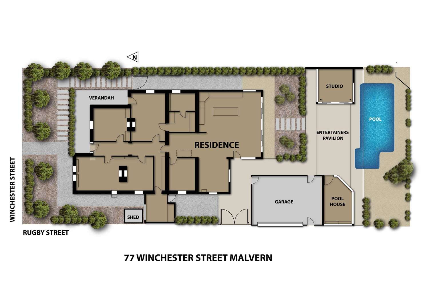 Floorplan of Homely house listing, 77 Winchester Street, Malvern SA 5061