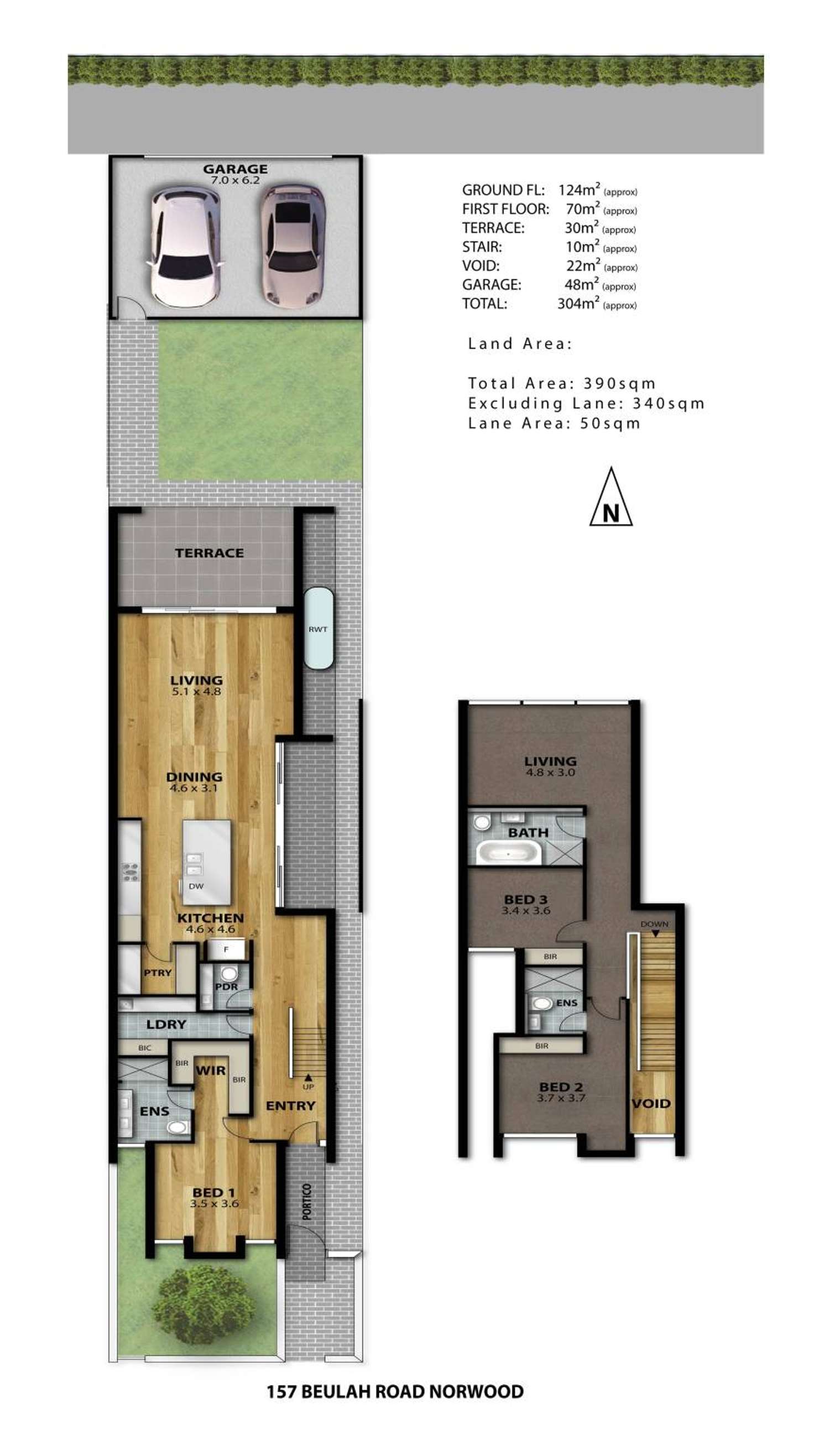 Floorplan of Homely townhouse listing, 145B Beulah Road, Norwood SA 5067