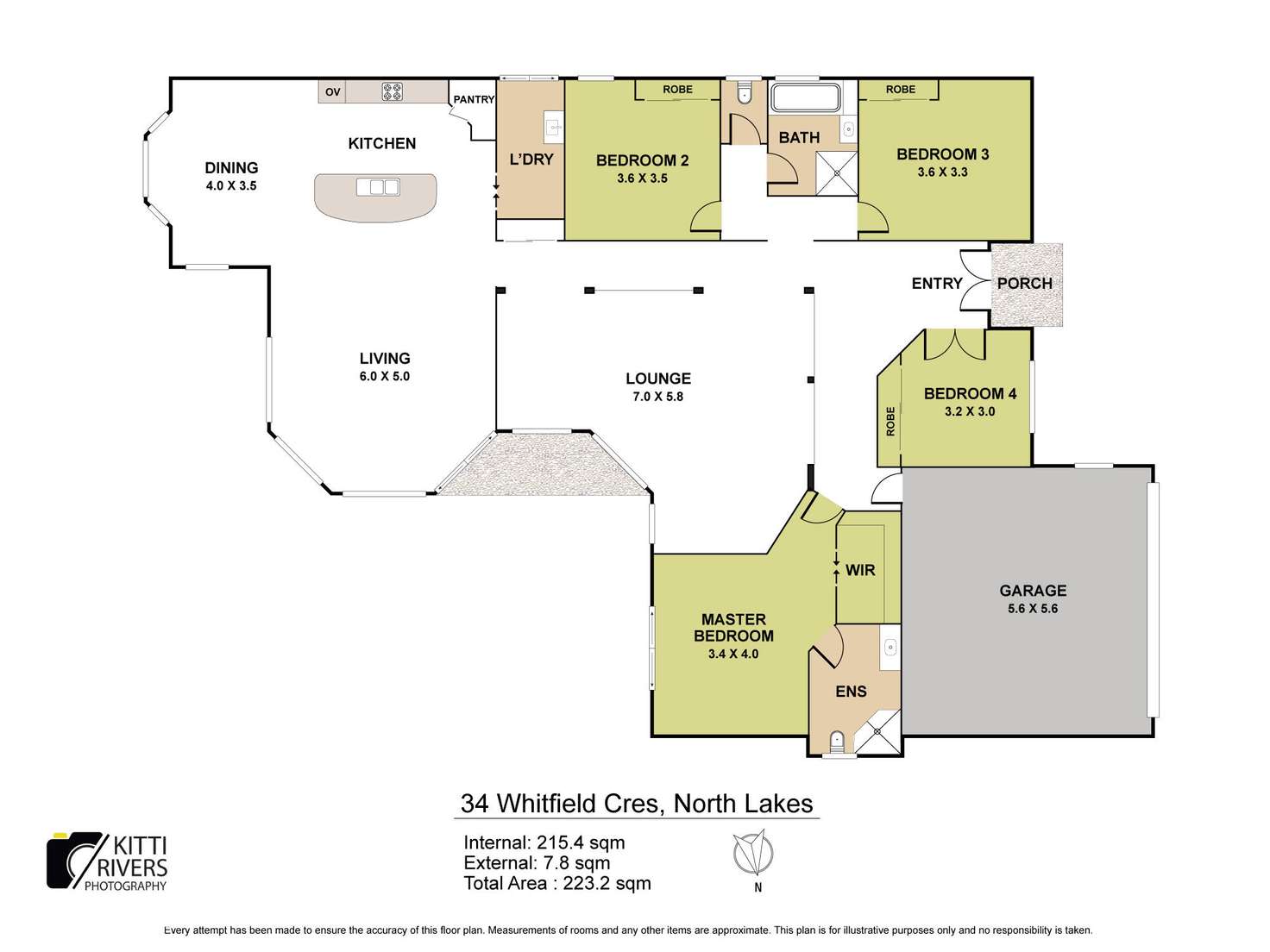 Floorplan of Homely house listing, 34 Whitfield Crescent, North Lakes QLD 4509
