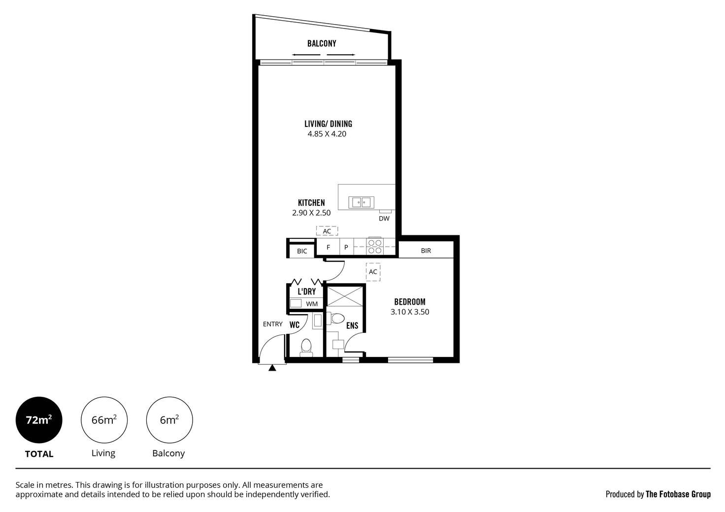 Floorplan of Homely apartment listing, 809/1 King William Street, Kent Town SA 5067