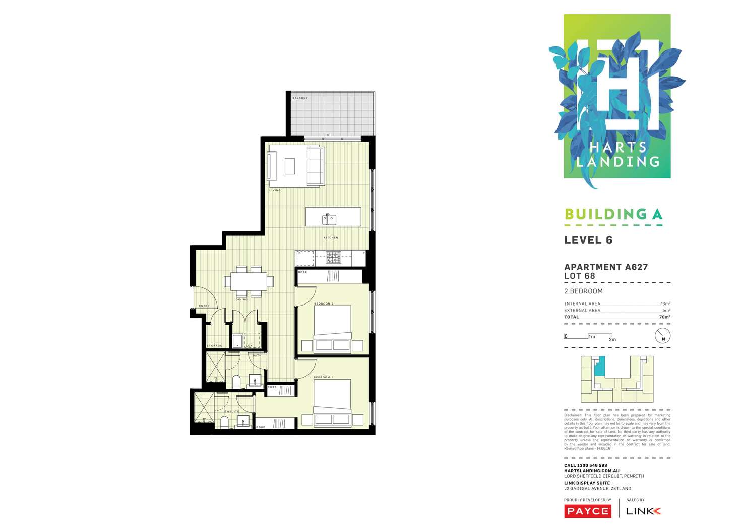 Floorplan of Homely apartment listing, 627/1-39 Lord Sheffield Circuit, Penrith NSW 2750