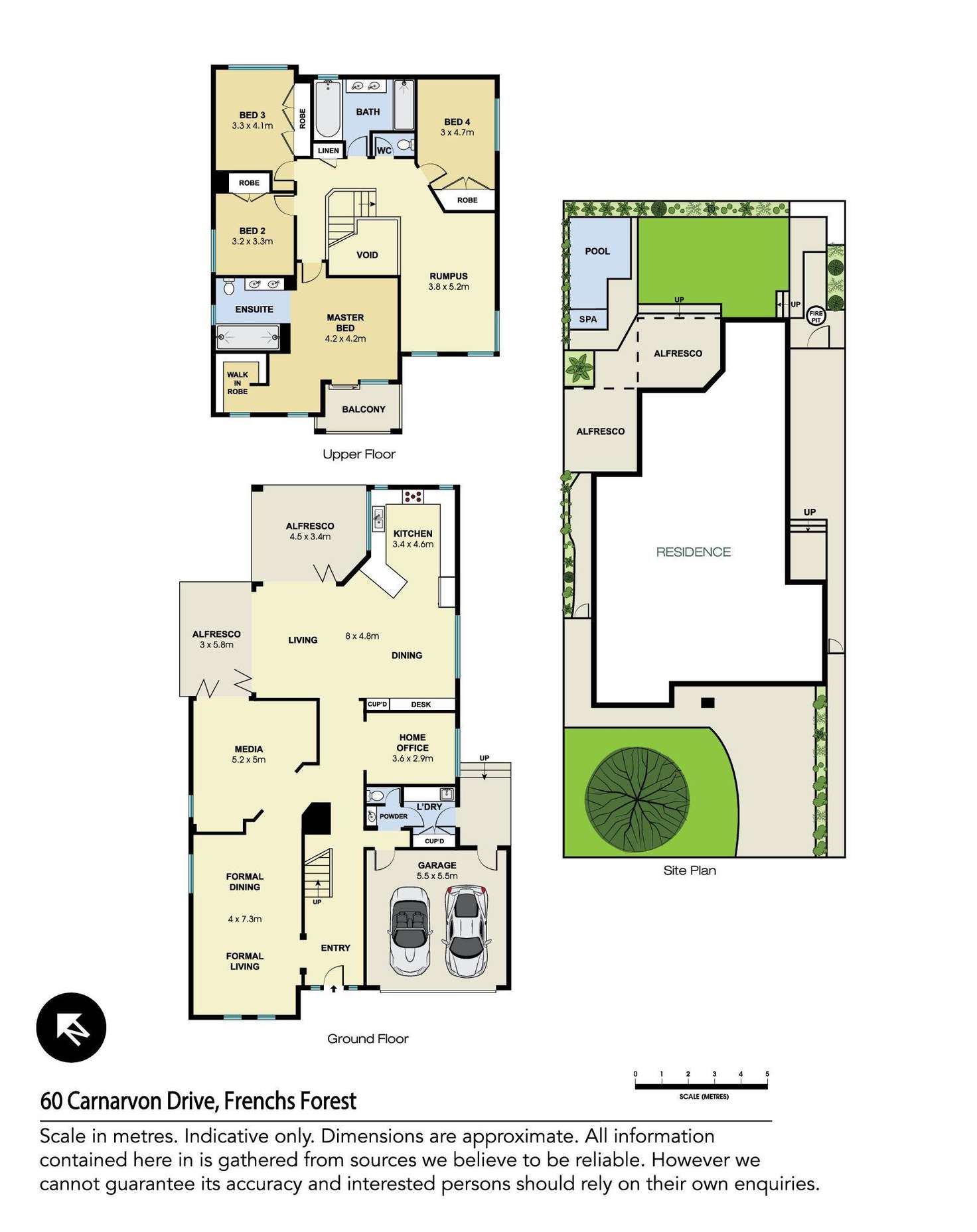 Floorplan of Homely house listing, 60 Carnarvon Drive, Frenchs Forest NSW 2086