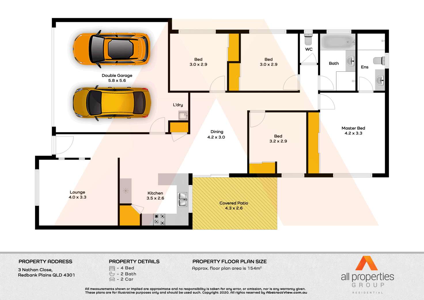 Floorplan of Homely house listing, 3 Nathan Close, Redbank Plains QLD 4301