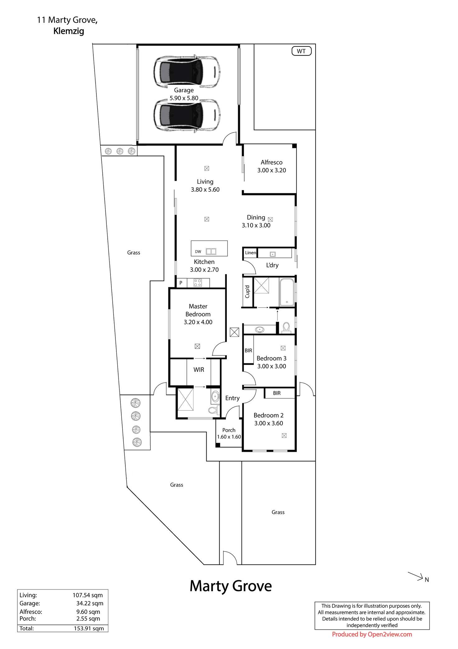 Floorplan of Homely house listing, 11 Marty Grove, Klemzig SA 5087