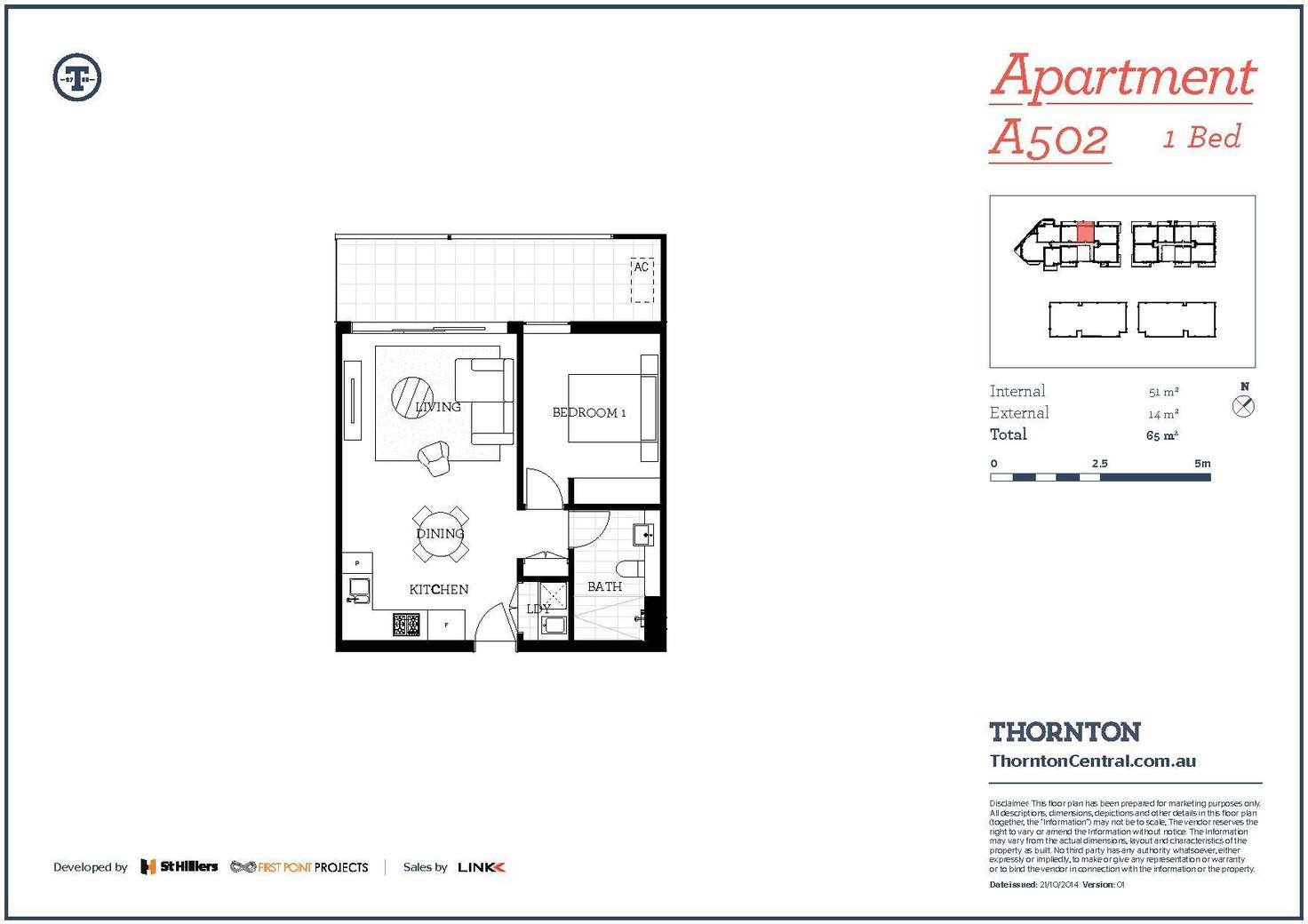 Floorplan of Homely apartment listing, 502/101A Lord Sheffield Circuit, Penrith NSW 2750
