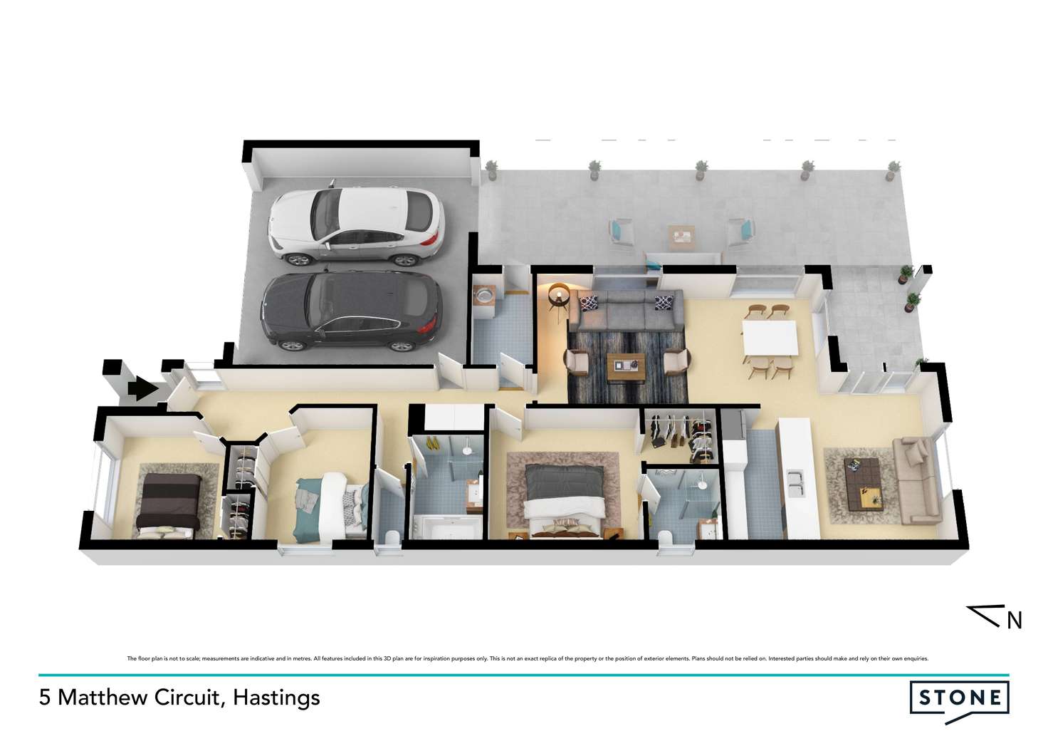 Floorplan of Homely house listing, 5 Matthew Circuit, Hastings VIC 3915