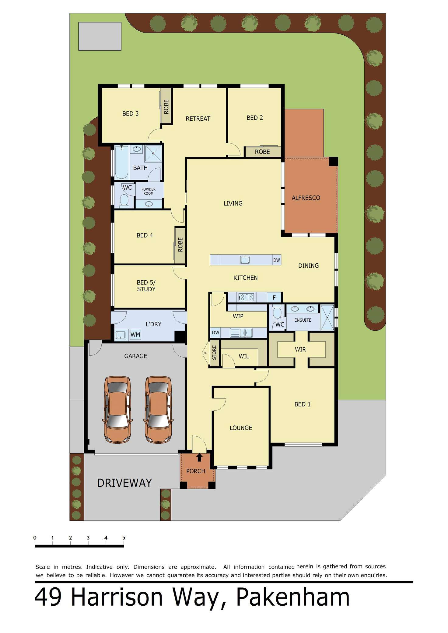 Floorplan of Homely house listing, 49 Harrison Way, Pakenham VIC 3810