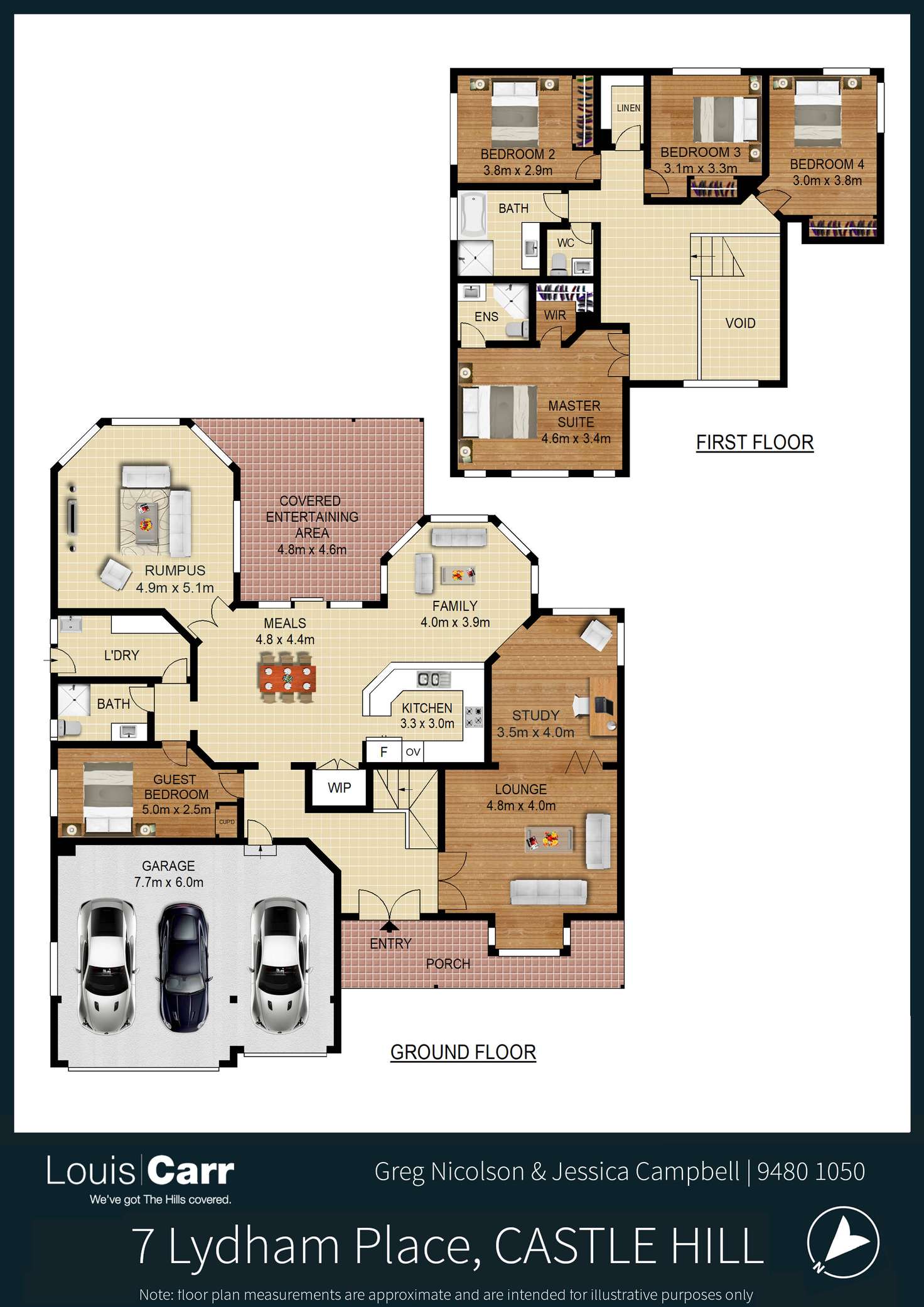 Floorplan of Homely house listing, 7 Lydham Place, Castle Hill NSW 2154