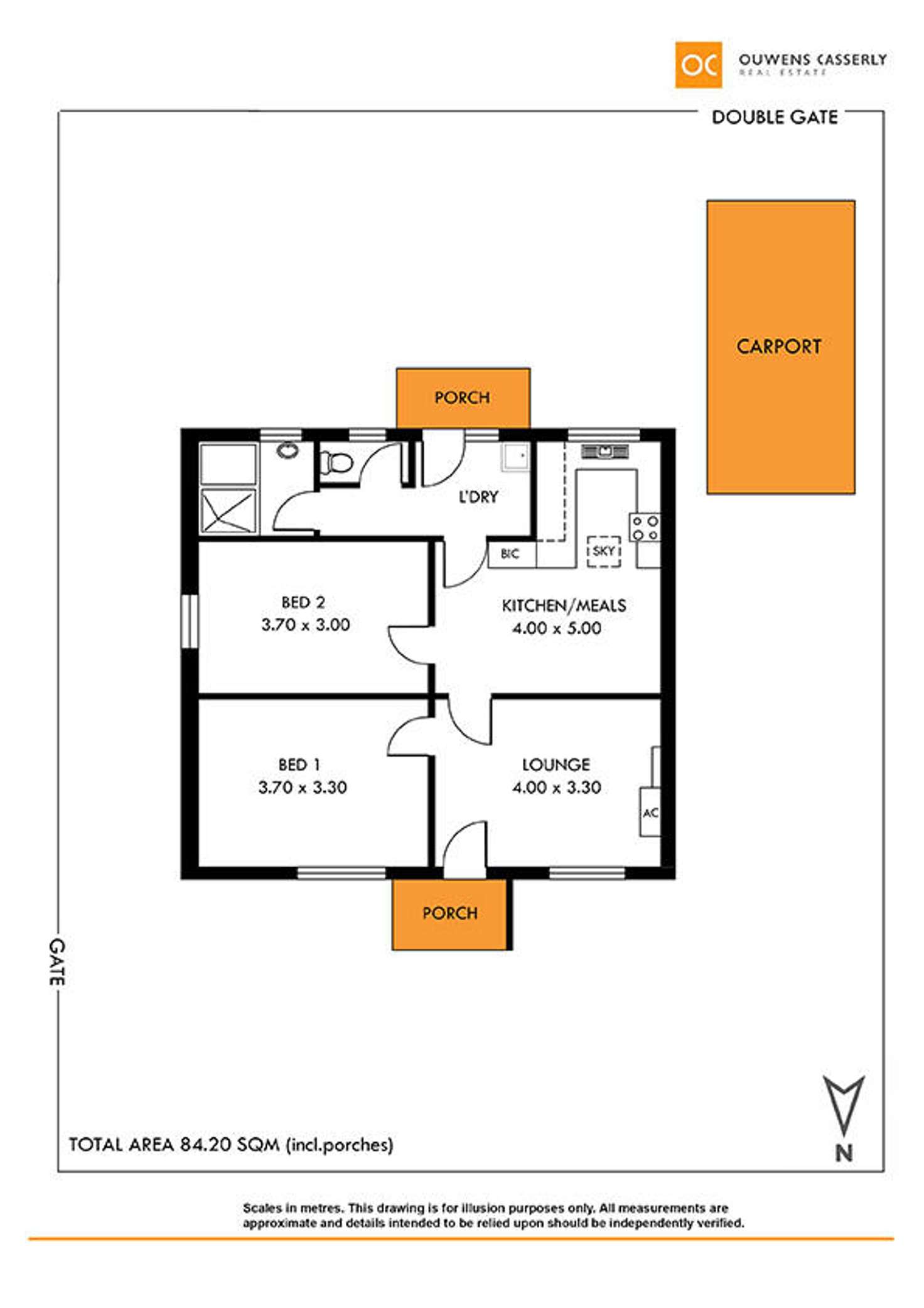 Floorplan of Homely house listing, 26 Beatty Avenue, Taperoo SA 5017