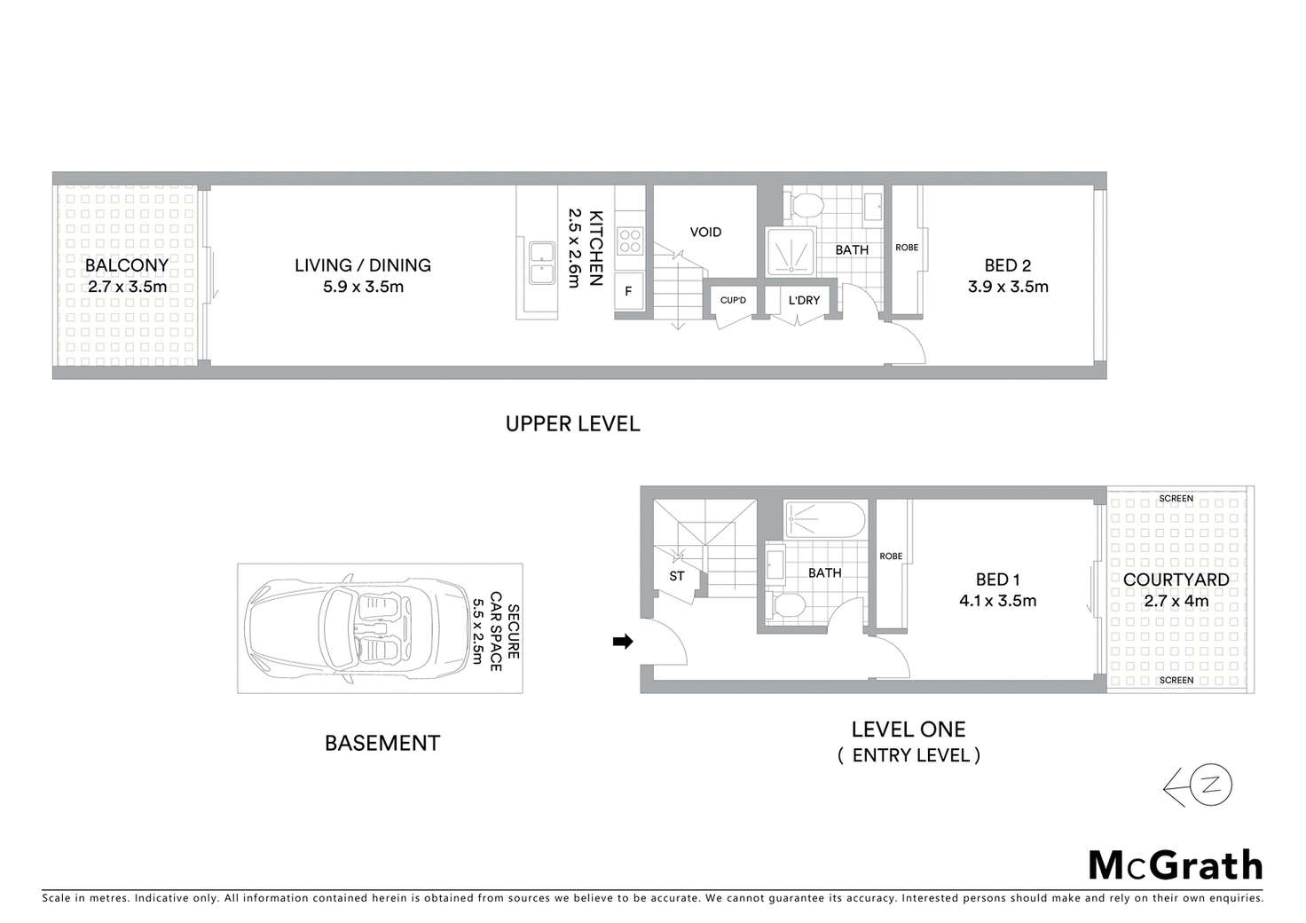 Floorplan of Homely unit listing, 108/517 Pittwater Road, Brookvale NSW 2100