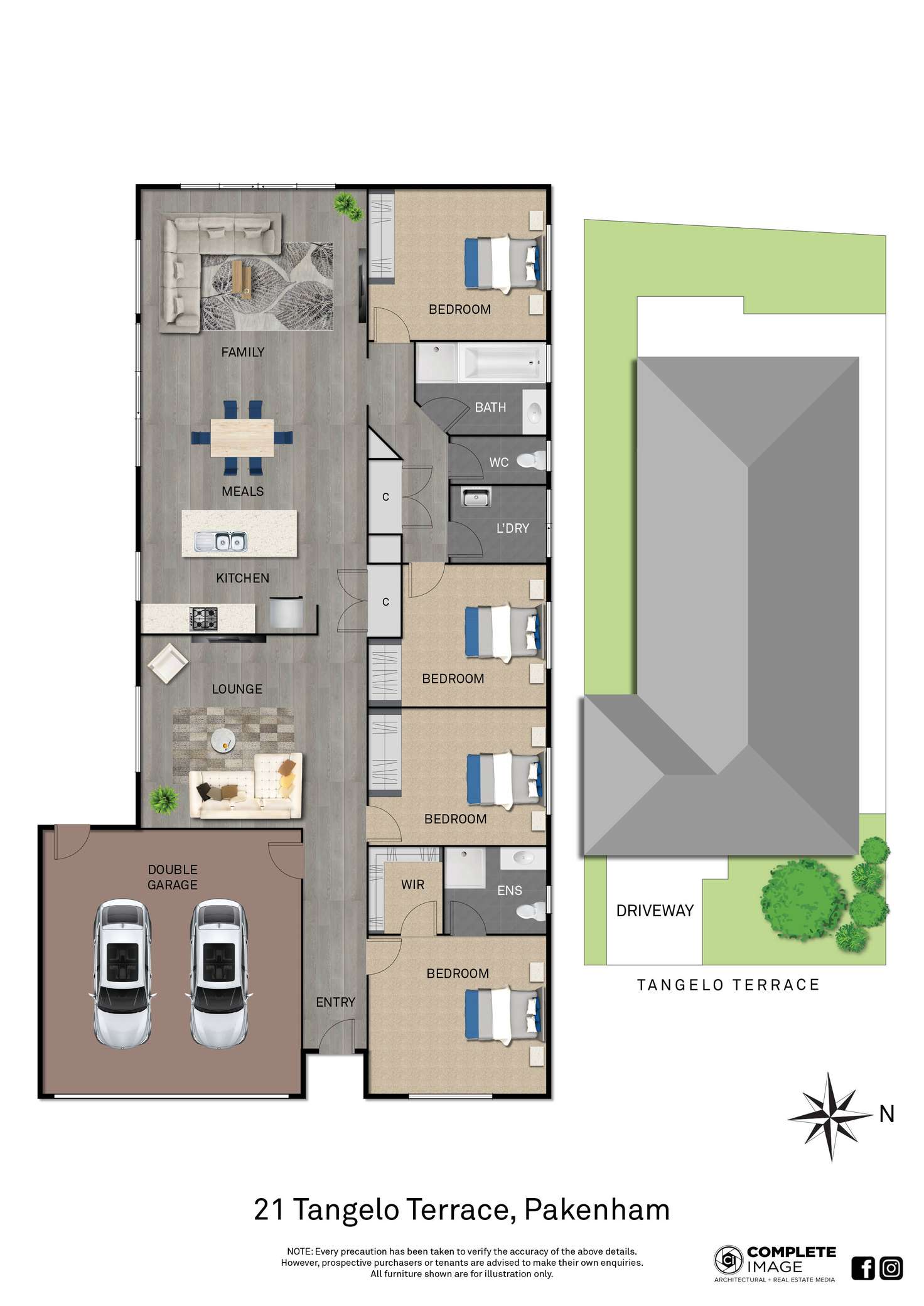 Floorplan of Homely house listing, 21 Tangelo Terrace, Pakenham VIC 3810