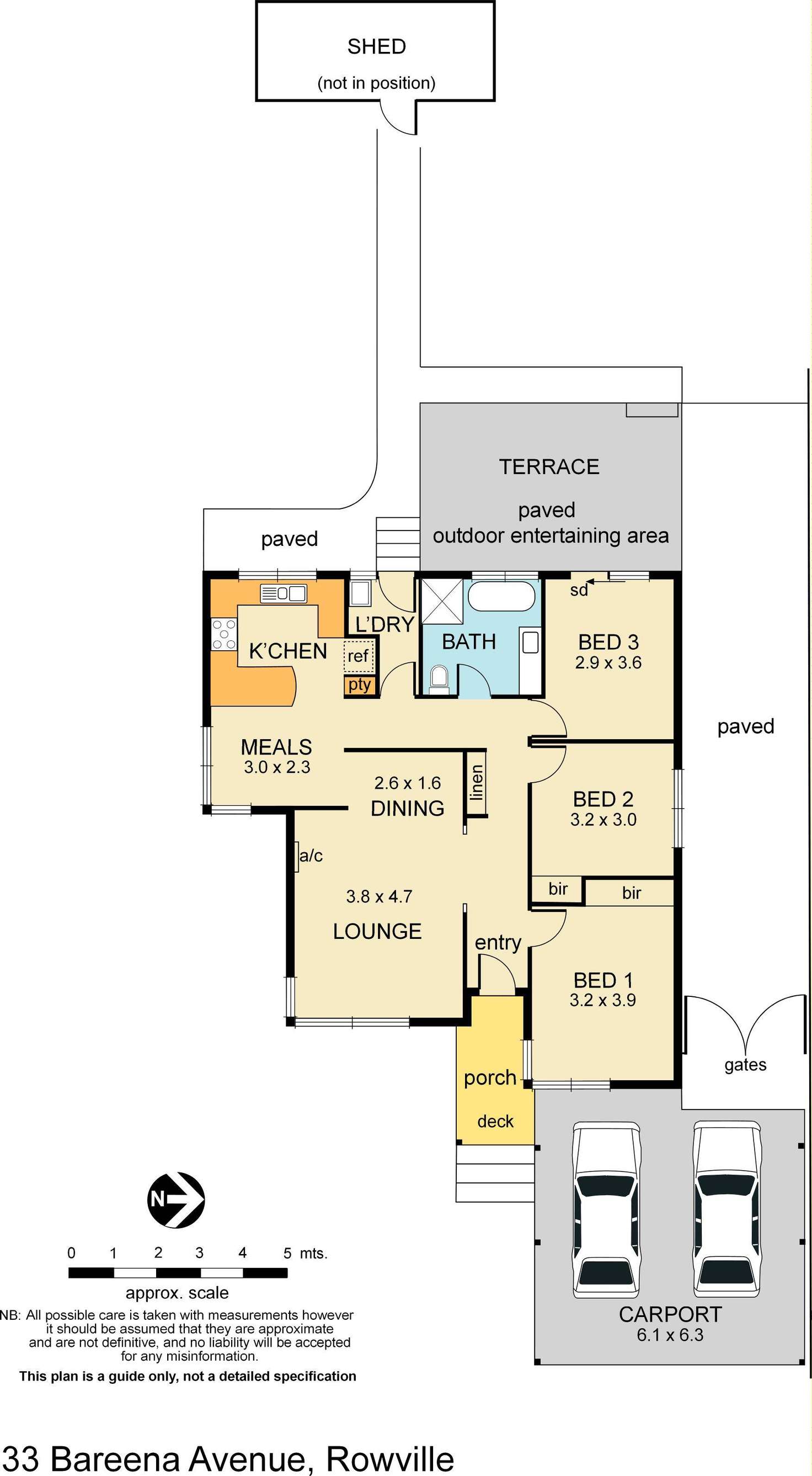 Floorplan of Homely house listing, 33 Bareena Avenue, Rowville VIC 3178