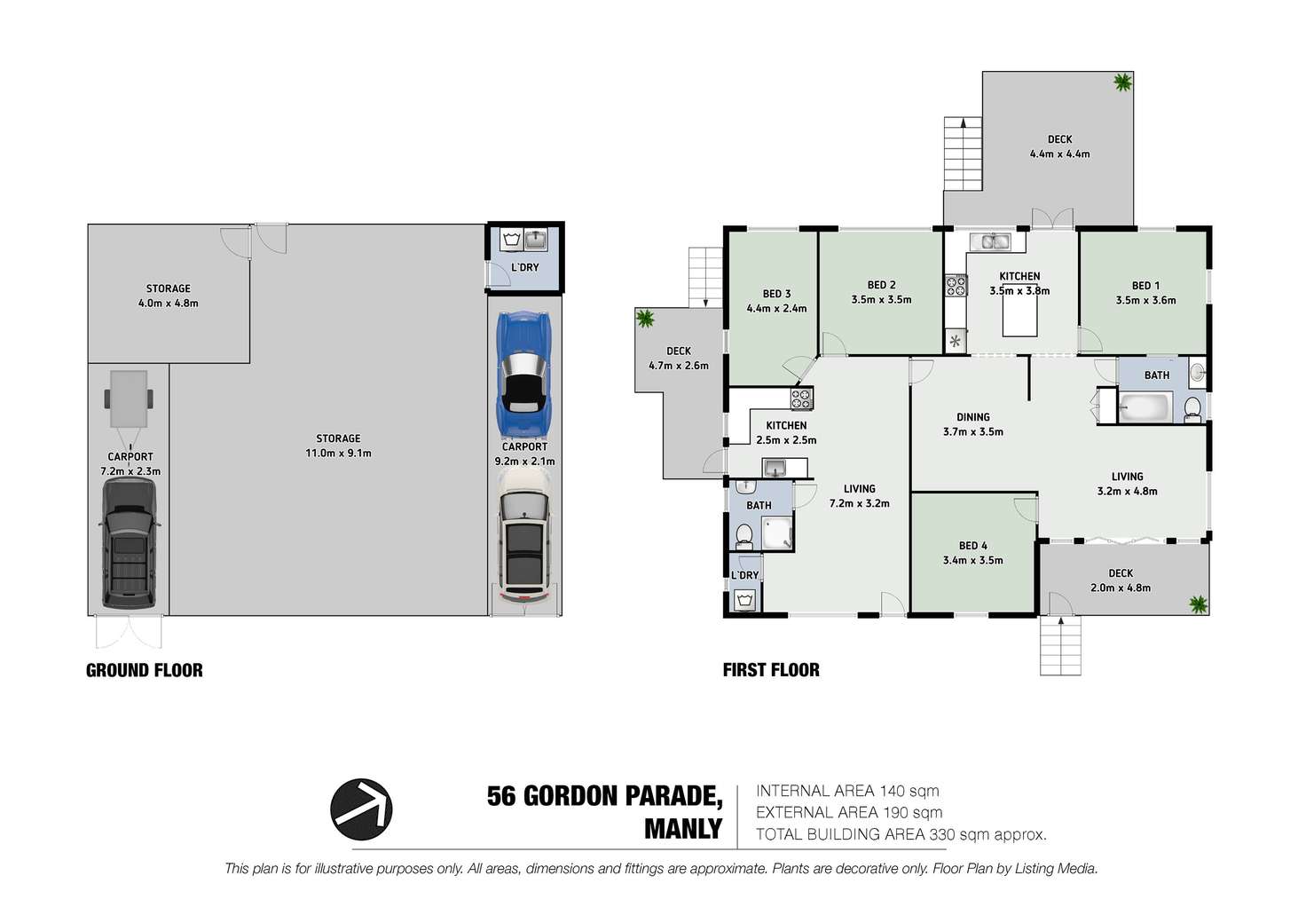 Floorplan of Homely house listing, 56 Gordon Parade, Manly QLD 4179