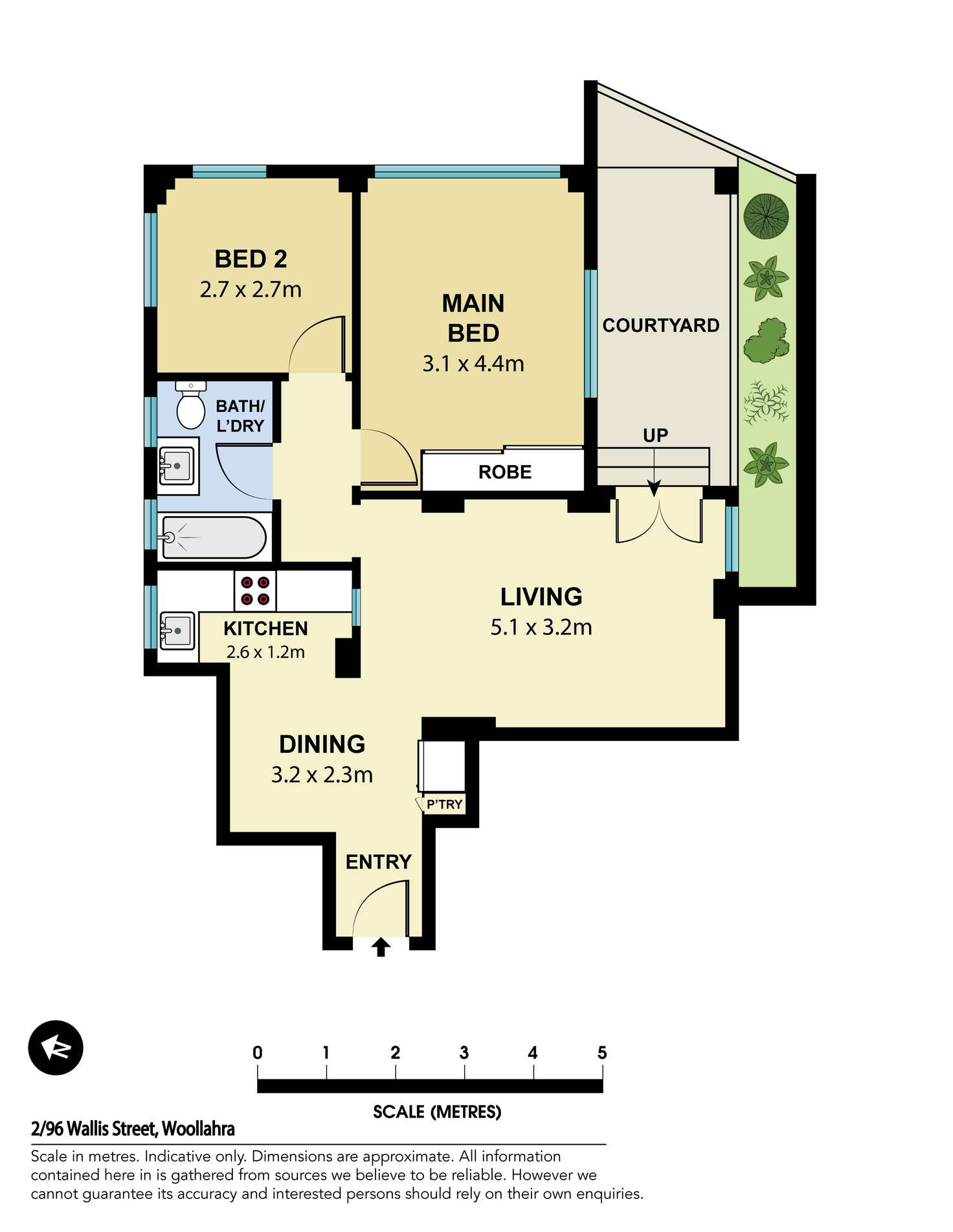 Floorplan of Homely apartment listing, 2/96 Wallis Street, Woollahra NSW 2025