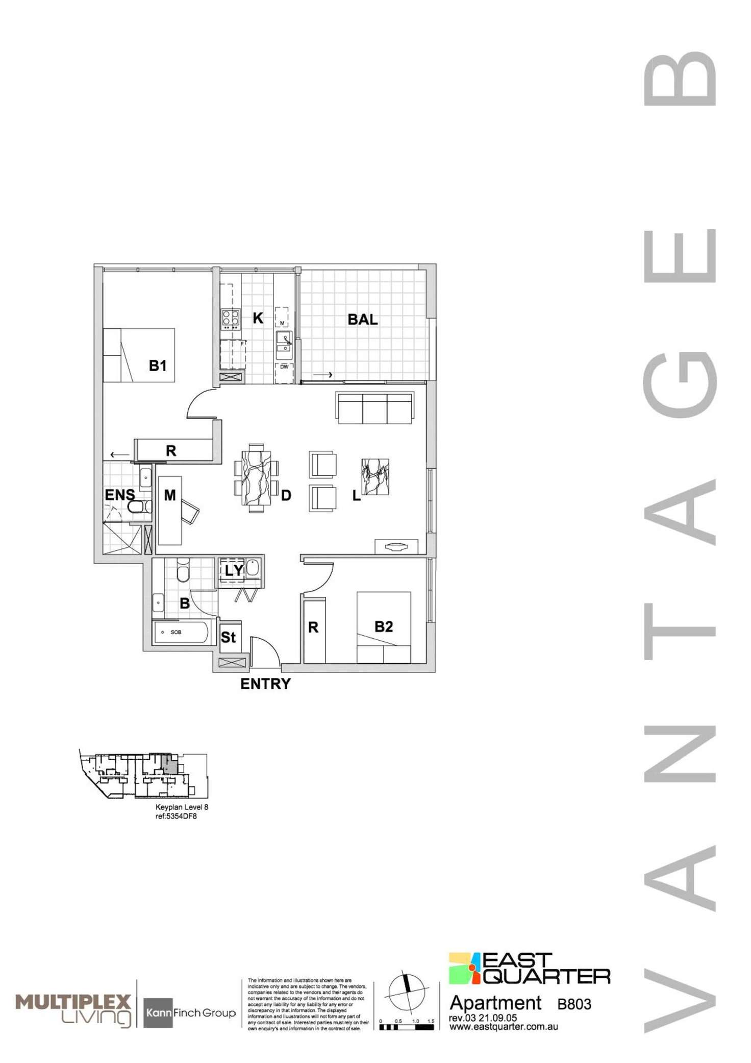Floorplan of Homely apartment listing, B7.03/1 Jack Brabham Drive, Hurstville NSW 2220