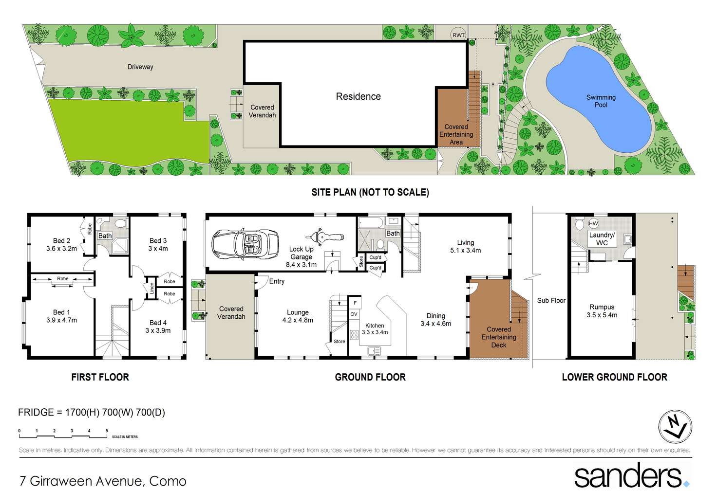 Floorplan of Homely house listing, 7 Girraween Avenue, Como NSW 2226