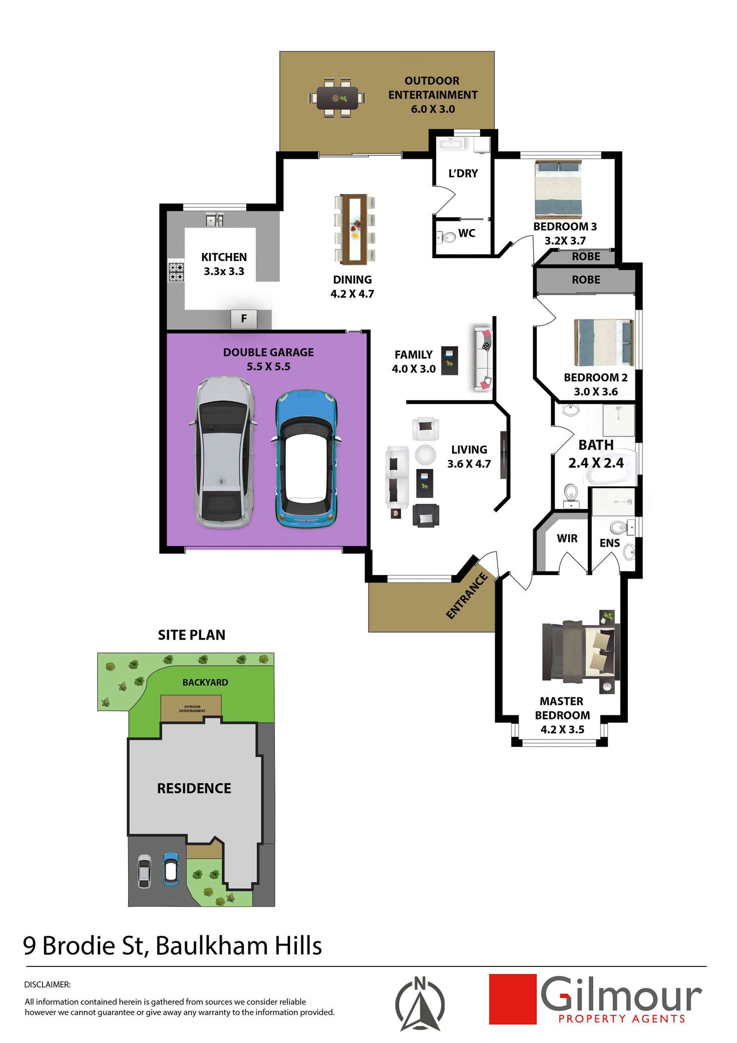 Floorplan of Homely villa listing, 9 Brodie Street, Baulkham Hills NSW 2153