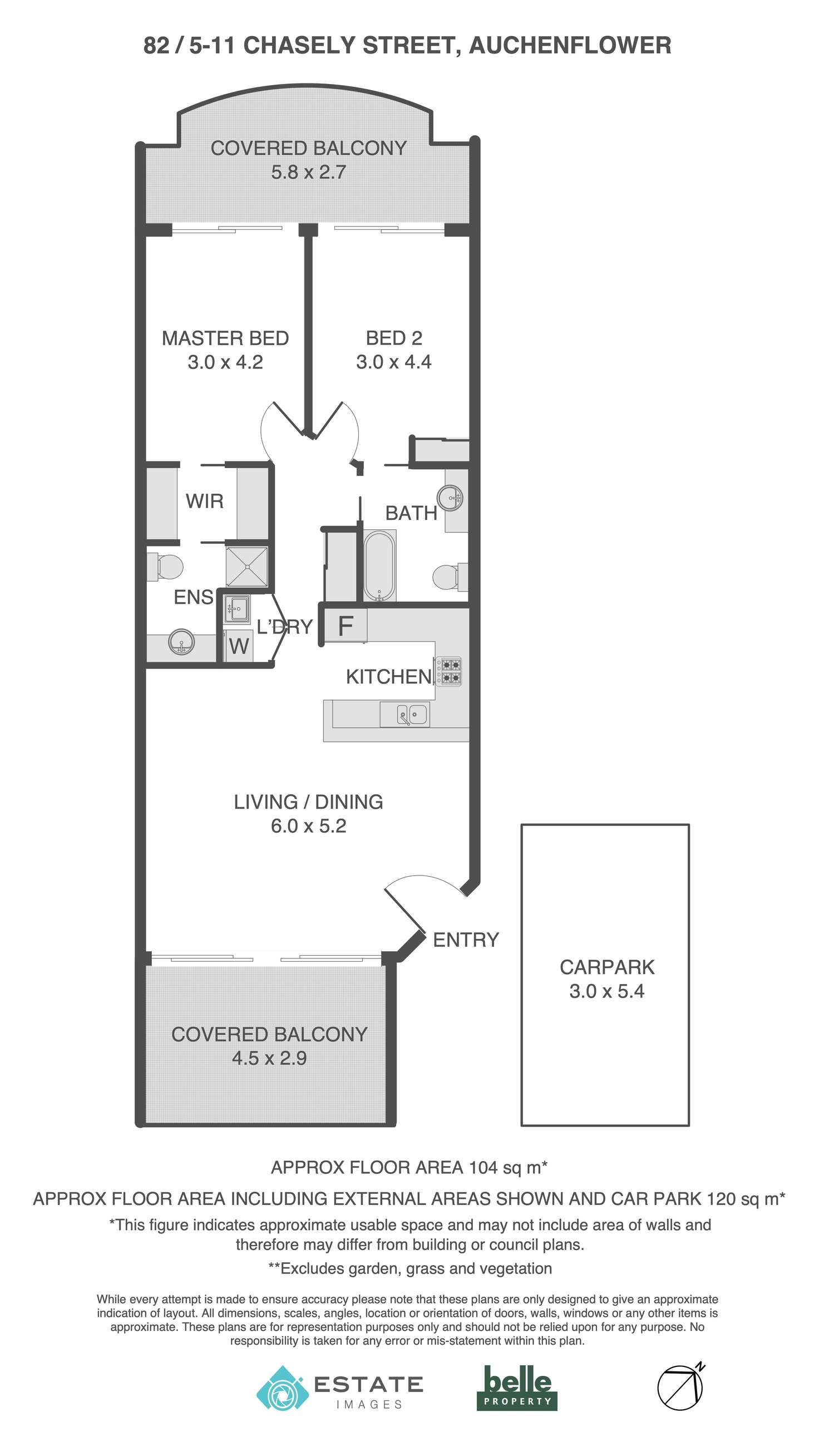 Floorplan of Homely unit listing, 82/5-11 Chasely Street, Auchenflower QLD 4066