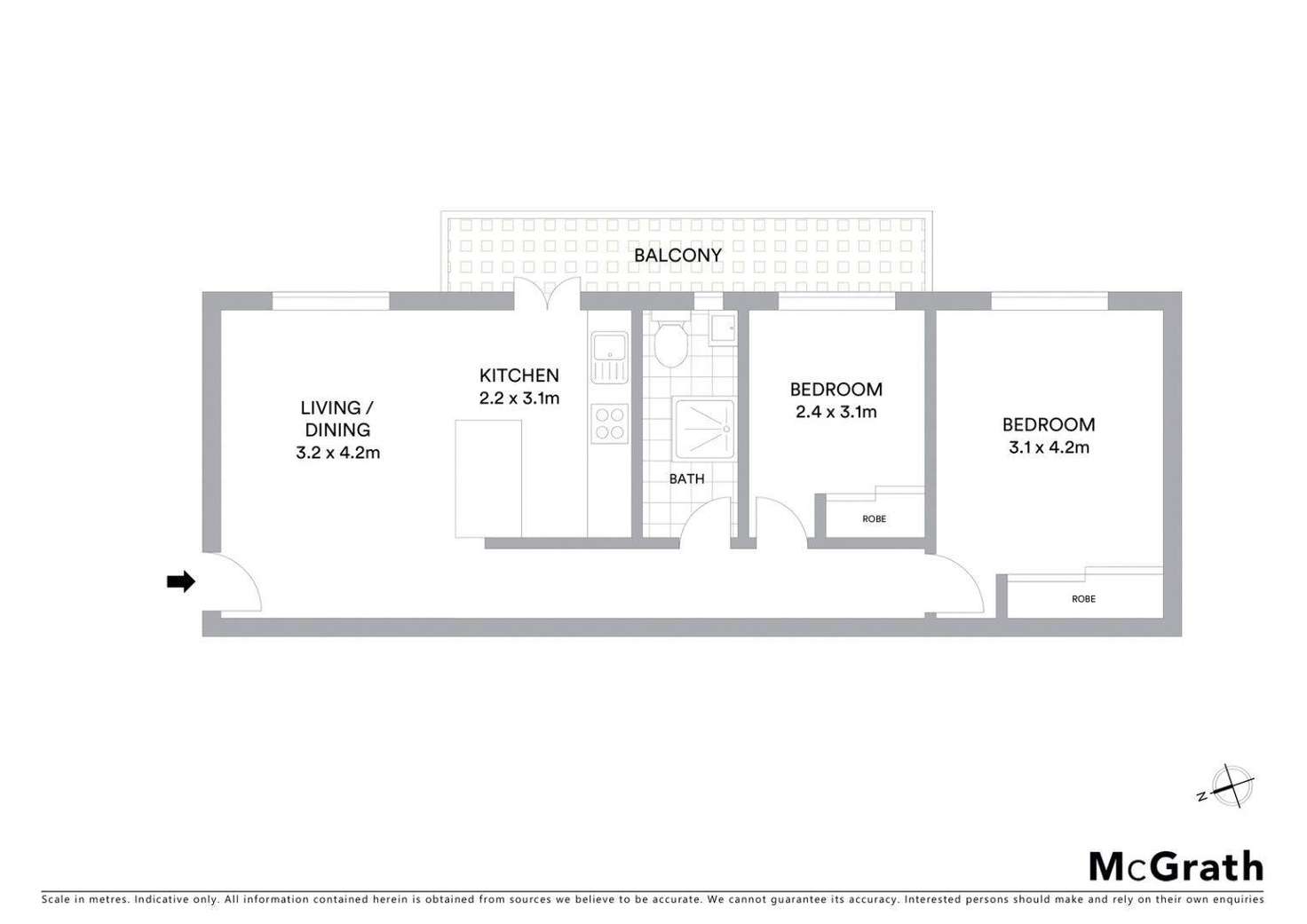 Floorplan of Homely apartment listing, 34/5 Mckeon Street, Maroubra NSW 2035