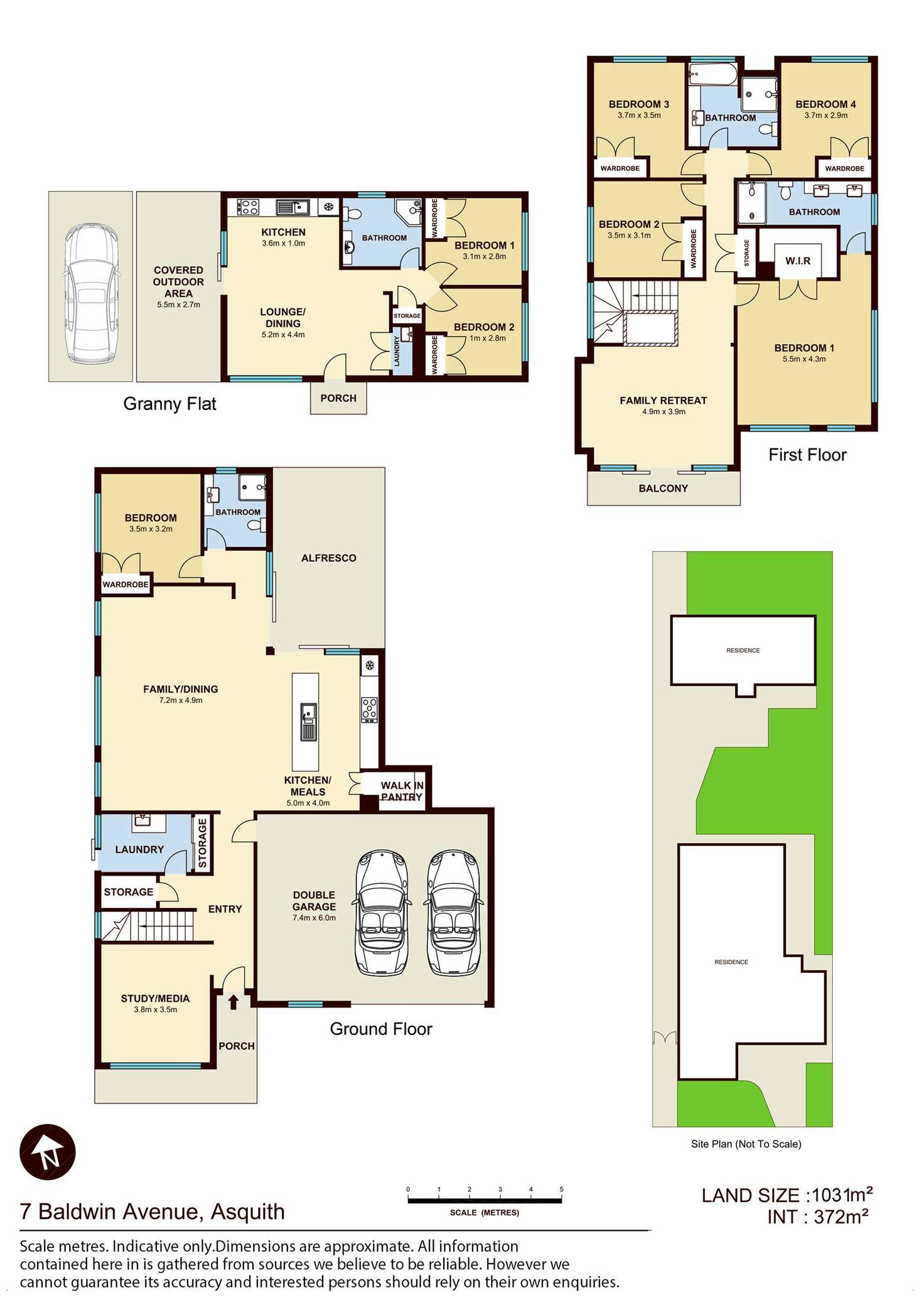 Floorplan of Homely house listing, 7 Baldwin Avenue, Asquith NSW 2077