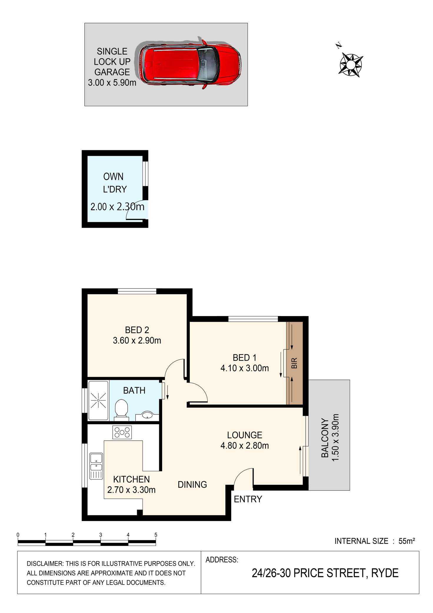Floorplan of Homely apartment listing, 24/26-30 Price Street, Ryde NSW 2112