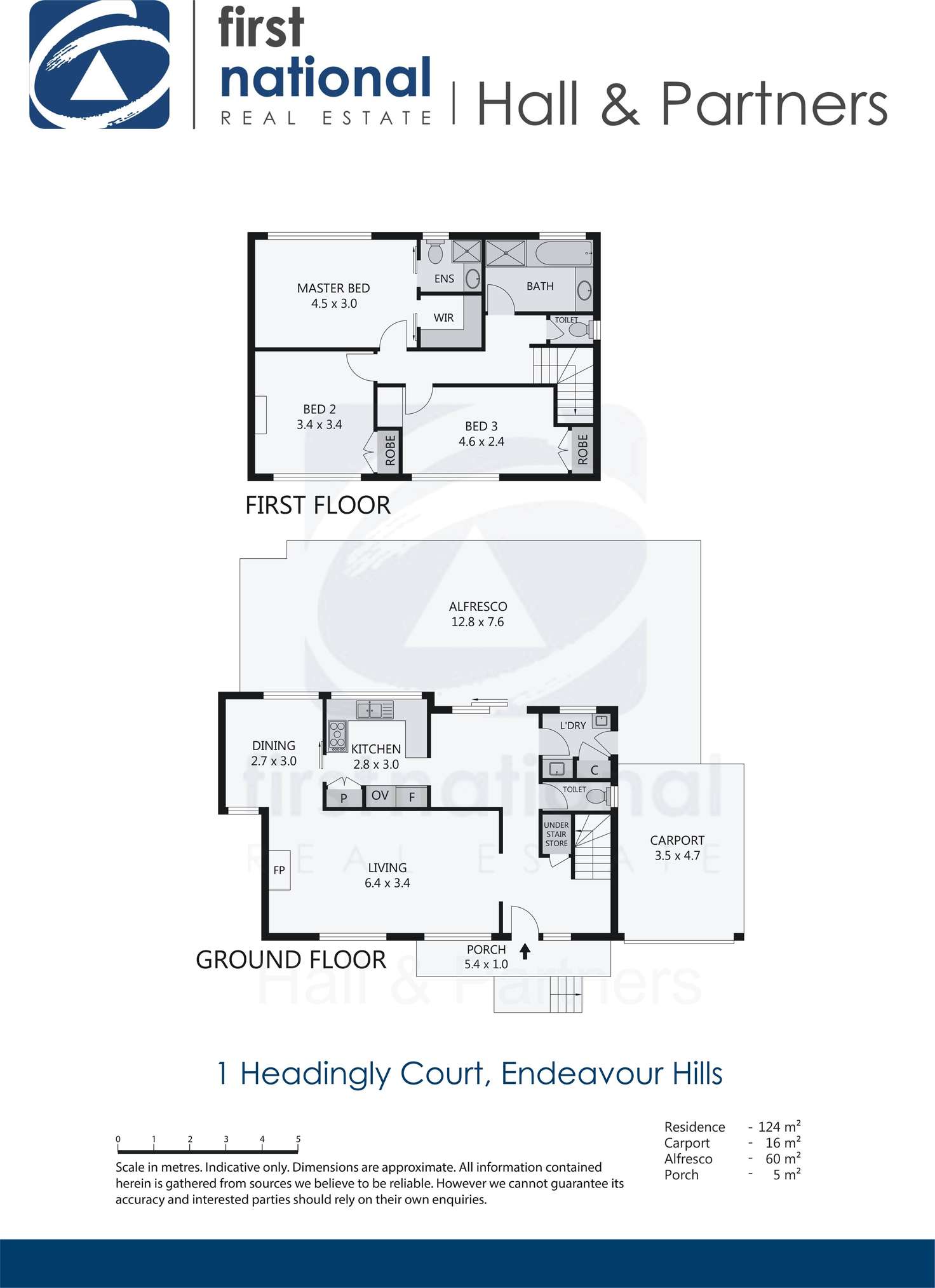 Floorplan of Homely house listing, 1 Headingly Court, Endeavour Hills VIC 3802