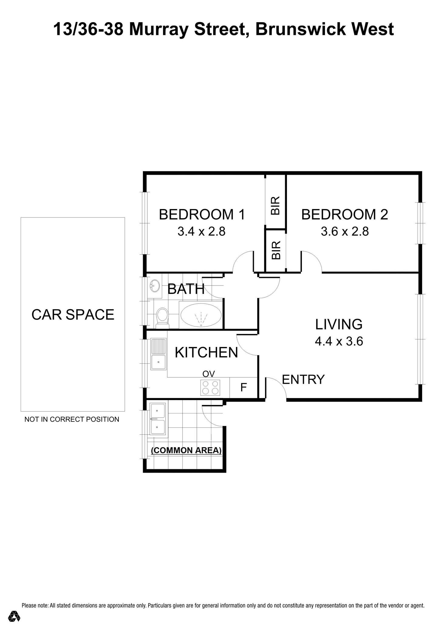 Floorplan of Homely unit listing, 13/36-38 Murray Street, Brunswick West VIC 3055