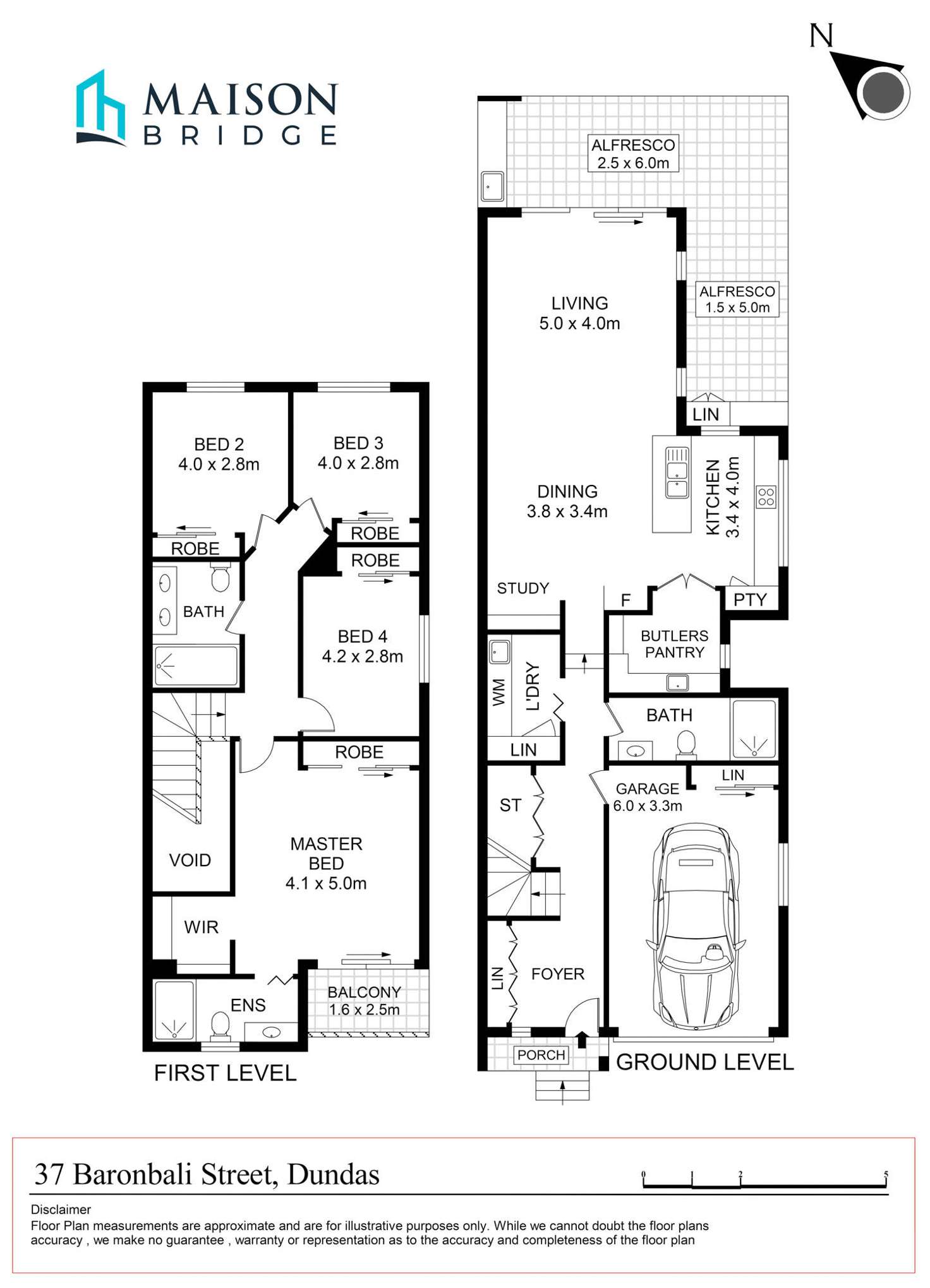 Floorplan of Homely semiDetached listing, 37 Baronbali Street, Dundas NSW 2117