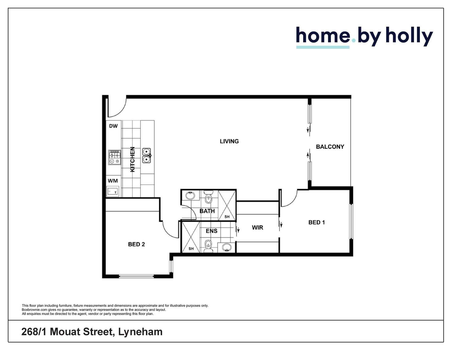 Floorplan of Homely apartment listing, 268/1 Mouat Street, Lyneham ACT 2602