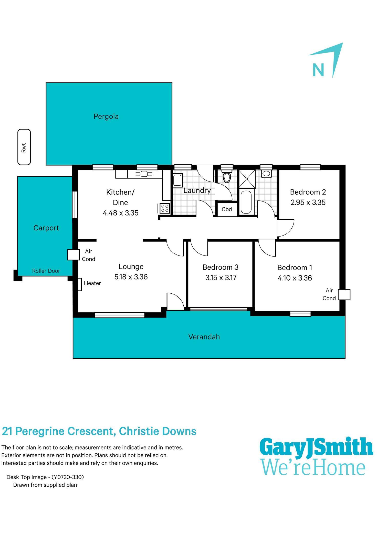 Floorplan of Homely house listing, 21 Peregrine Crescent, Christie Downs SA 5164