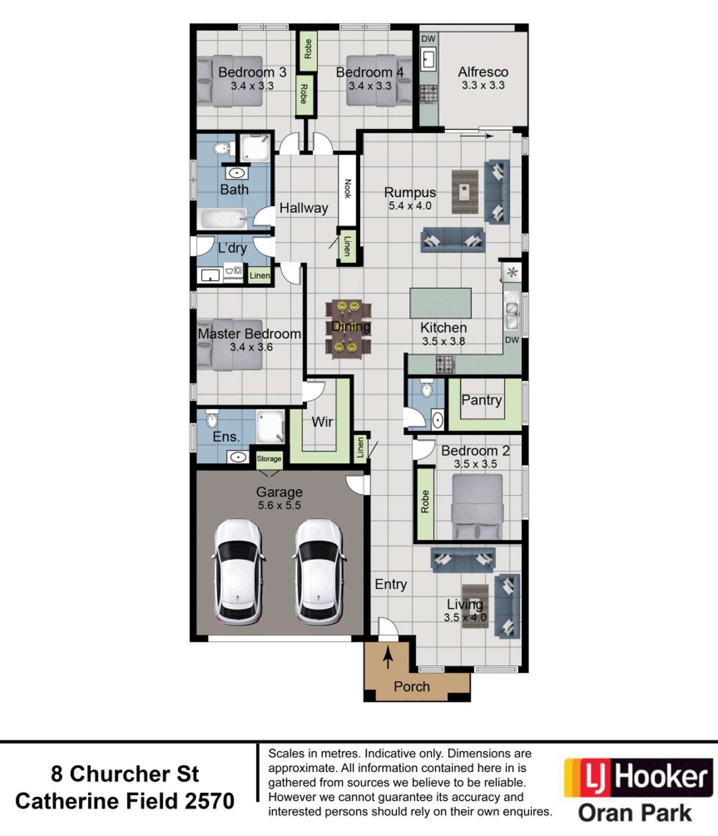 Floorplan of Homely house listing, 8 Churcher Street, Catherine Field NSW 2557