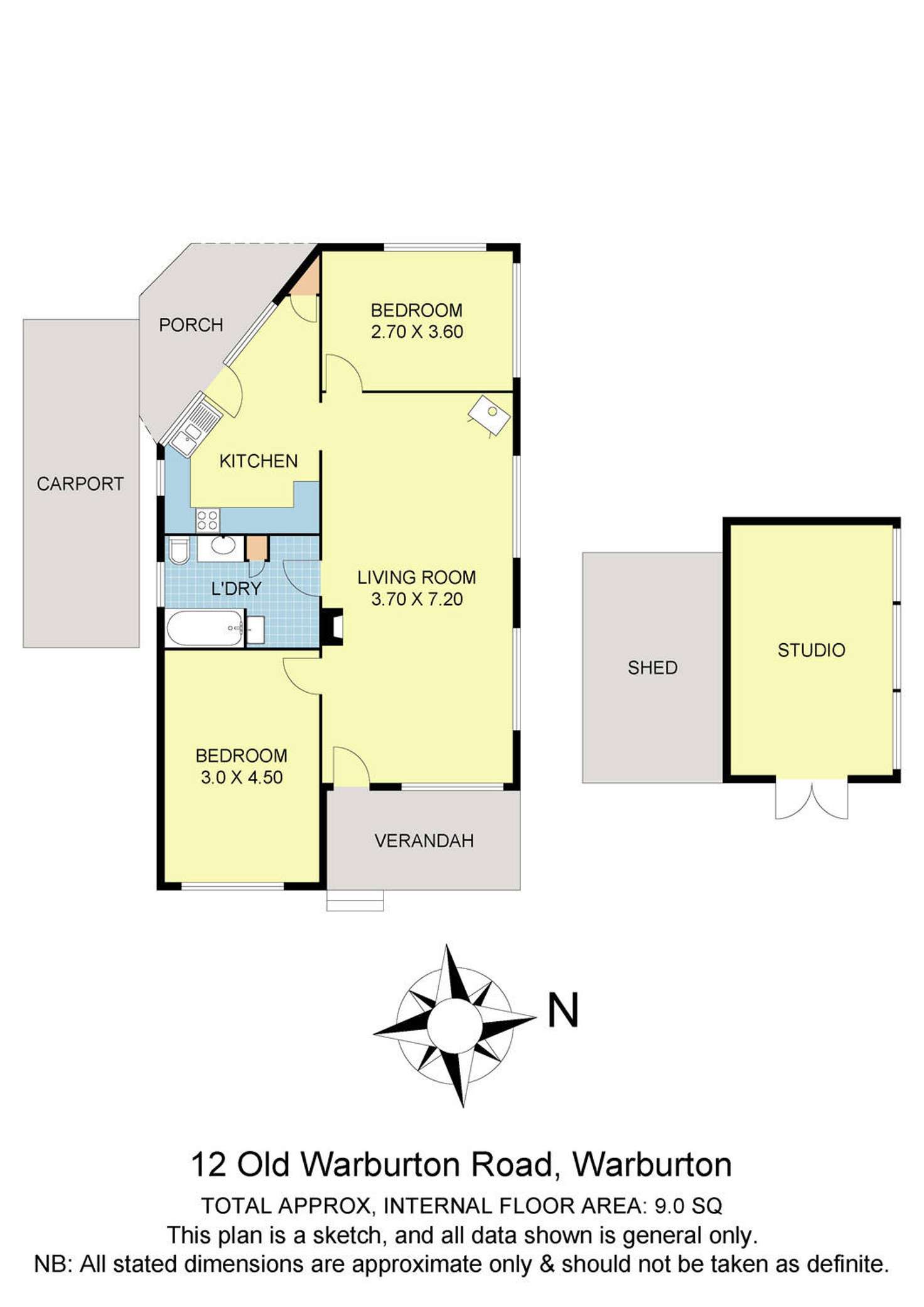 Floorplan of Homely house listing, 12 Old Warburton Road, Warburton VIC 3799