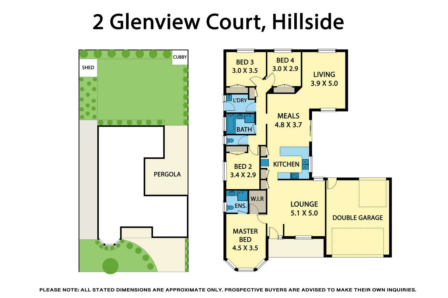 Floorplan of Homely house listing, 2 Glenview Court, Hillside VIC 3037