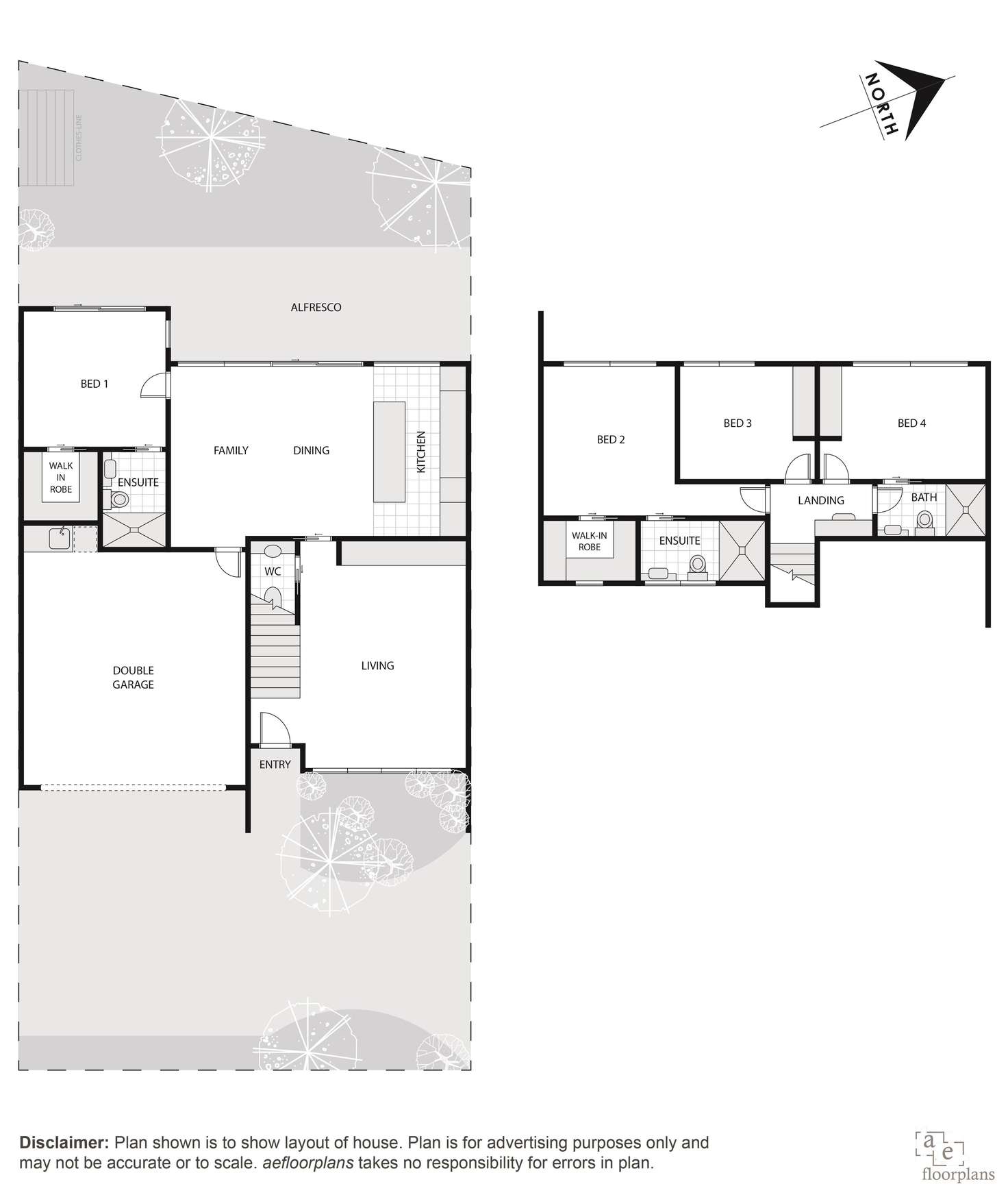 Floorplan of Homely townhouse listing, 2/38 Coxen Street, Hughes ACT 2605