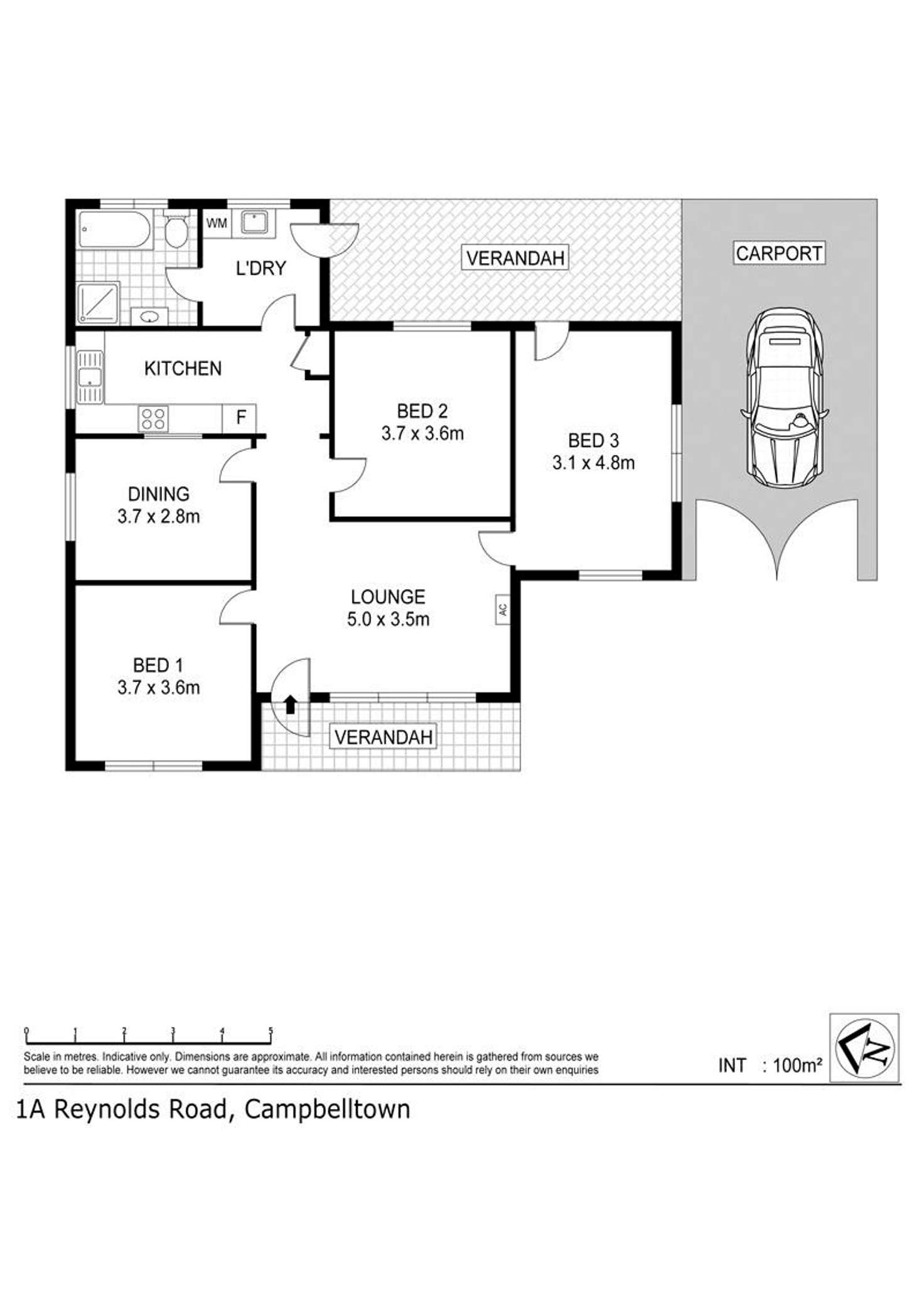 Floorplan of Homely house listing, 1A & 1B Reynolds Road, Campbelltown SA 5074