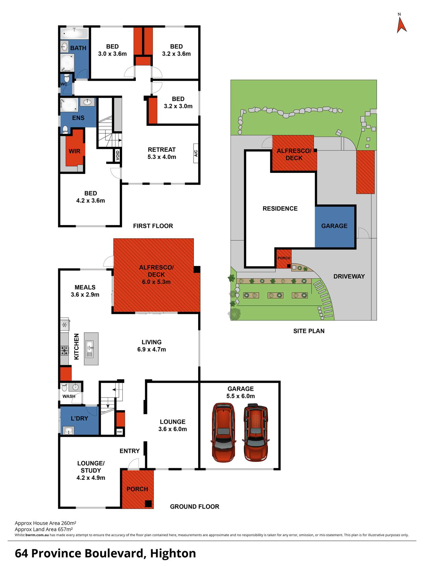 Floorplan of Homely house listing, 64 Province Boulevard, Highton VIC 3216