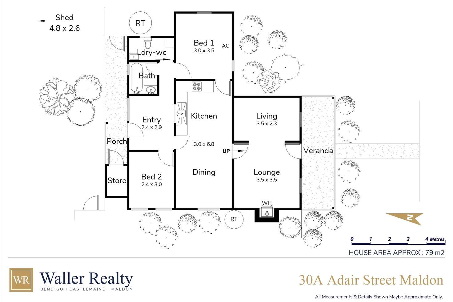 Floorplan of Homely house listing, 30A Adair Street, Maldon VIC 3463